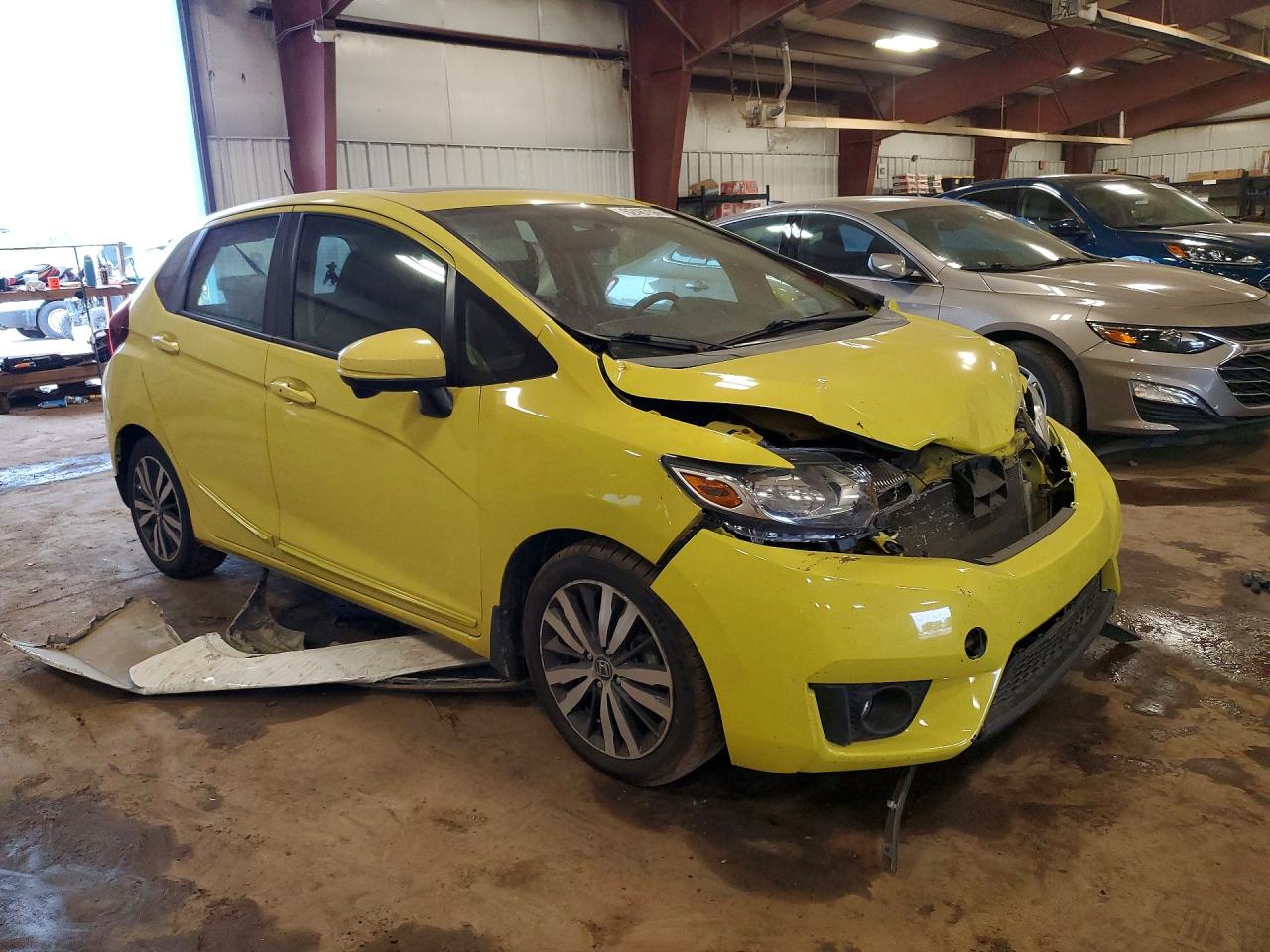 2015 Honda Fit Ex Желтый vin: 3HGGK5H83FM737569