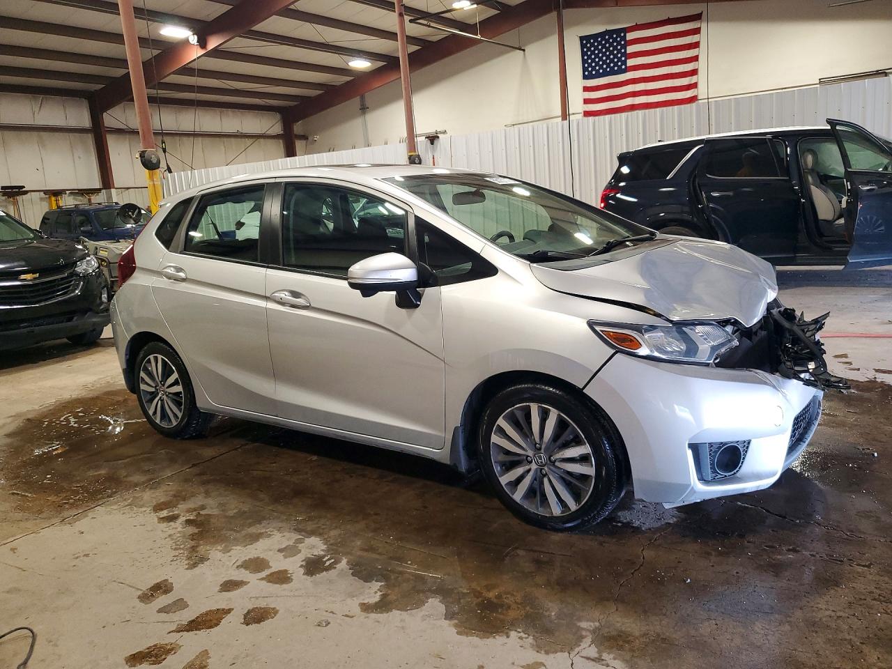 2015 Honda Fit Ex Silver vin: 3HGGK5H83FM738186