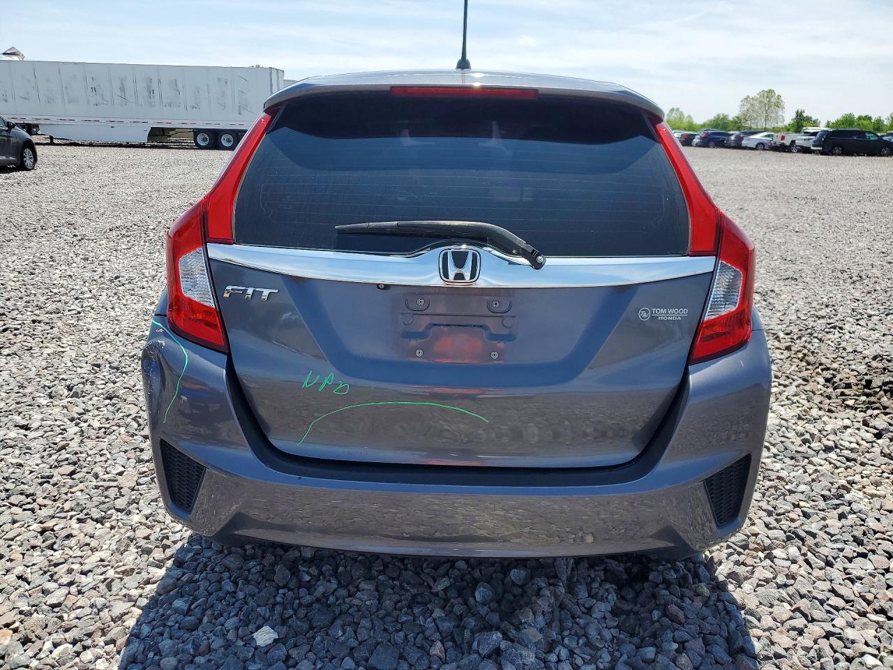 2015 Honda Fit Ex Gray vin: 3HGGK5H83FM740276