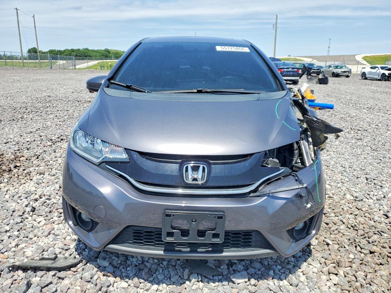 2015 Honda Fit Ex Gray vin: 3HGGK5H83FM740276