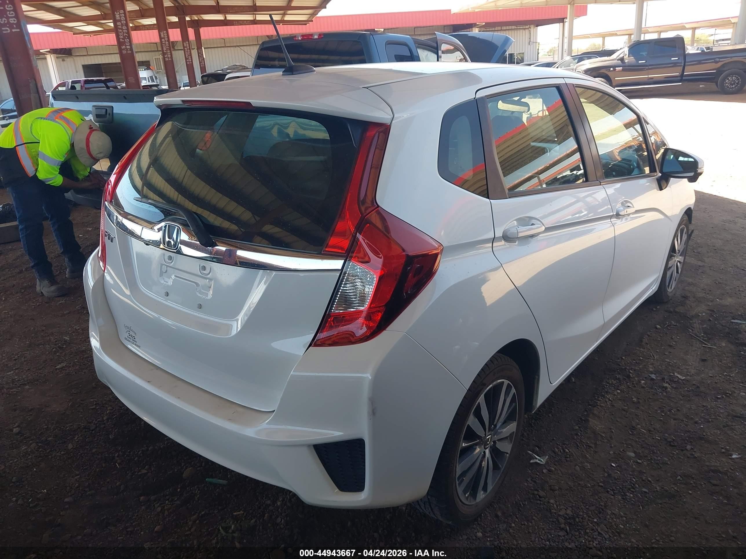 2015 Honda Fit Ex/ex-l Белый vin: 3HGGK5H83FM742514