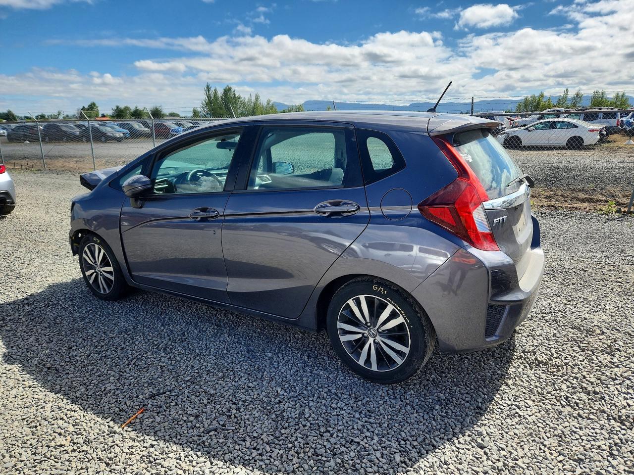 2015 Honda Fit Ex Gray vin: 3HGGK5H83FM746644