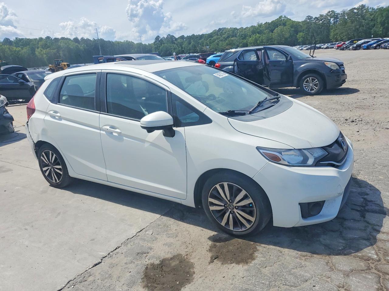 2015 Honda Fit Ex White vin: 3HGGK5H83FM786416