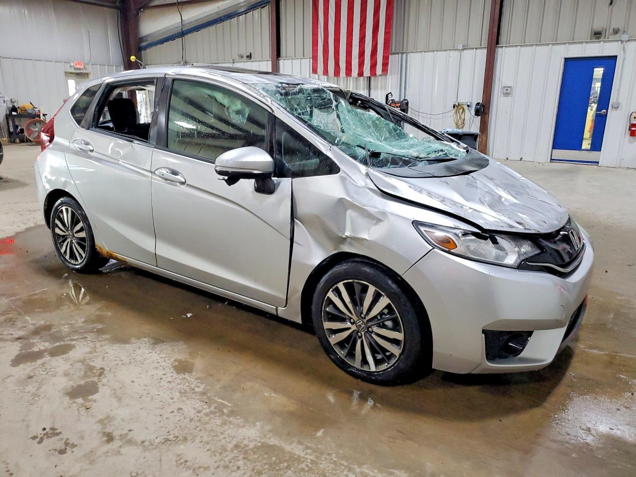 2015 Honda Fit Ex Silver vin: 3HGGK5H84FM703821
