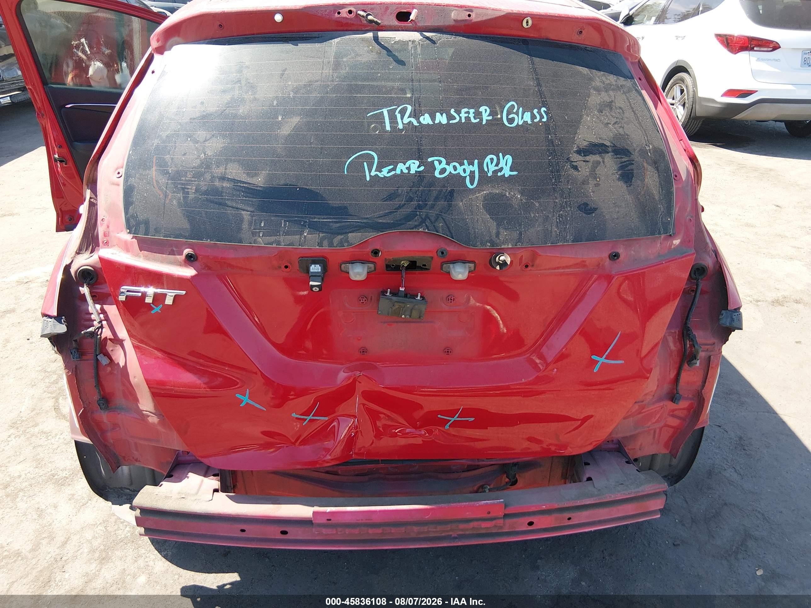 2015 Honda Fit Ex/ex-l Red vin: 3HGGK5H84FM708002