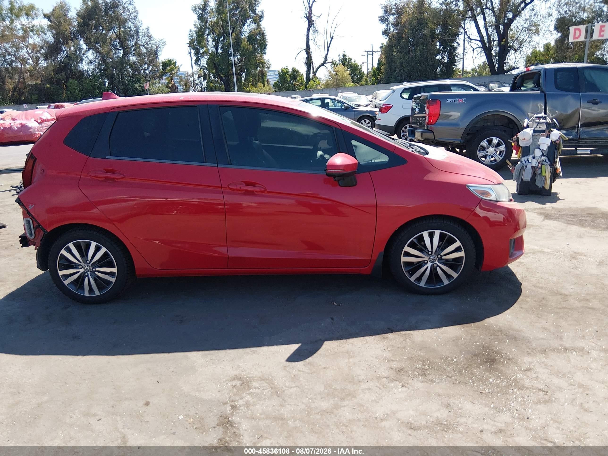 2015 Honda Fit Ex/ex-l Red vin: 3HGGK5H84FM708002