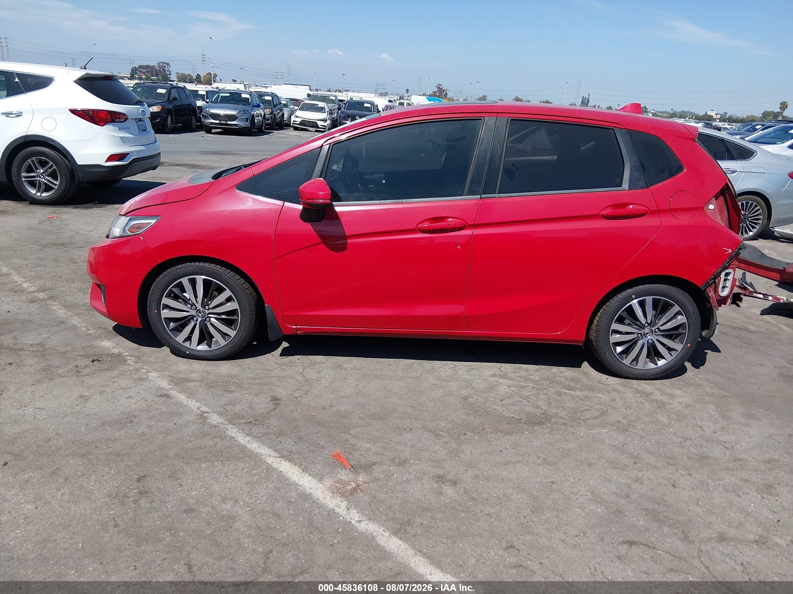 2015 Honda Fit Ex/ex-l Red vin: 3HGGK5H84FM708002