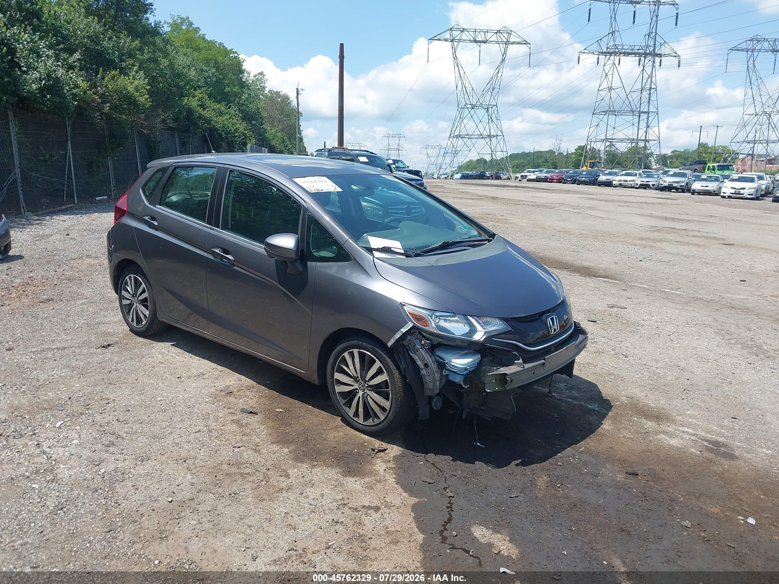 2015 Honda Fit Ex/ex-l Gray vin: 3HGGK5H84FM716648