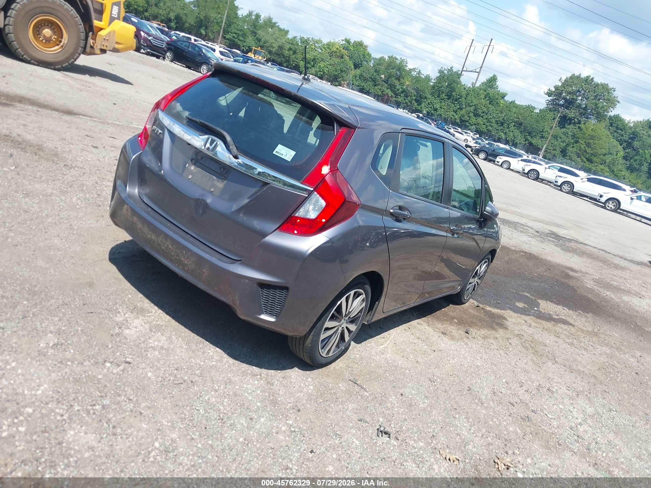 2015 Honda Fit Ex/ex-l Gray vin: 3HGGK5H84FM716648