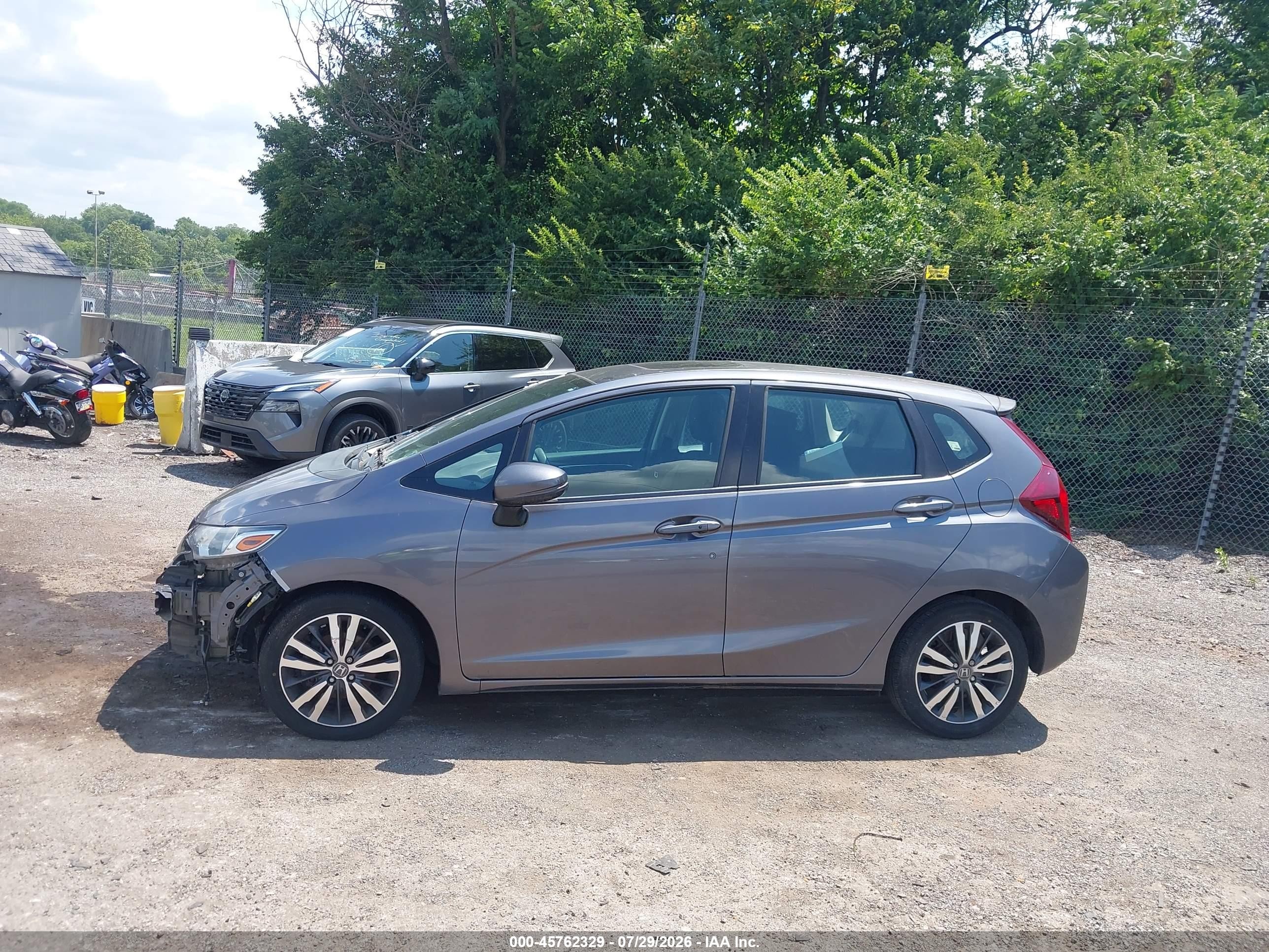 2015 Honda Fit Ex/ex-l Gray vin: 3HGGK5H84FM716648
