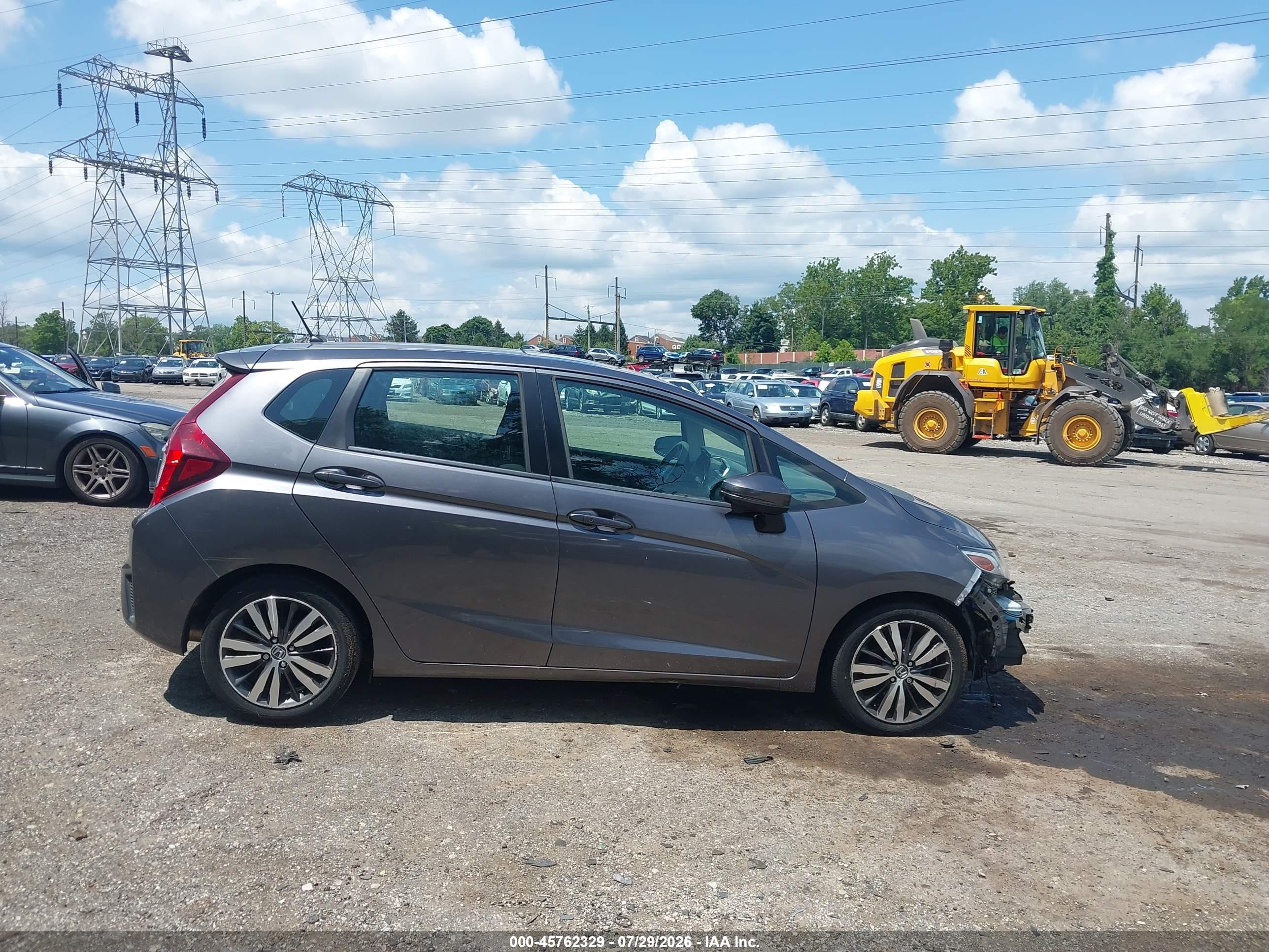 2015 Honda Fit Ex/ex-l Gray vin: 3HGGK5H84FM716648