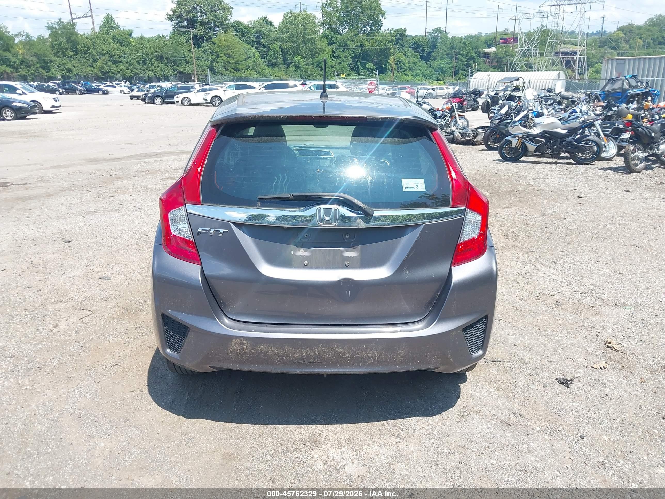 2015 Honda Fit Ex/ex-l Gray vin: 3HGGK5H84FM716648