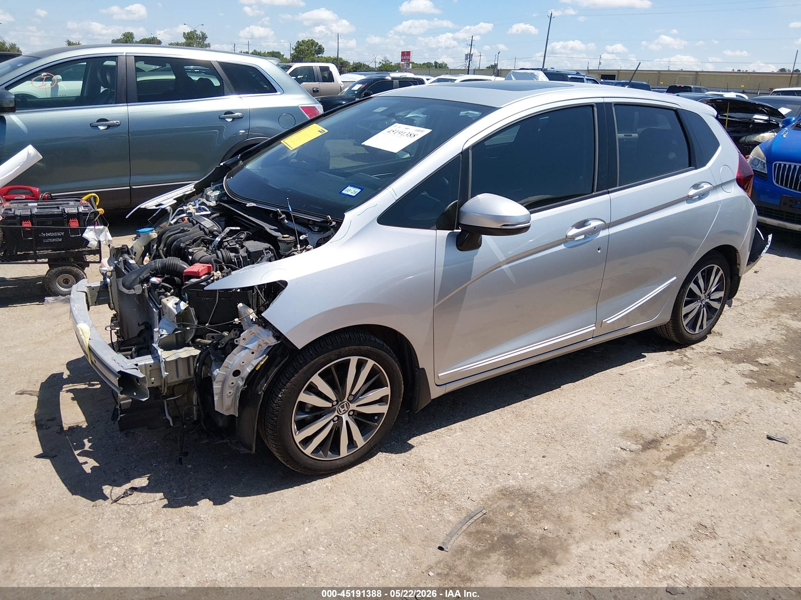 2015 Honda Fit Ex/ex-l Серебряный vin: 3HGGK5H84FM722692