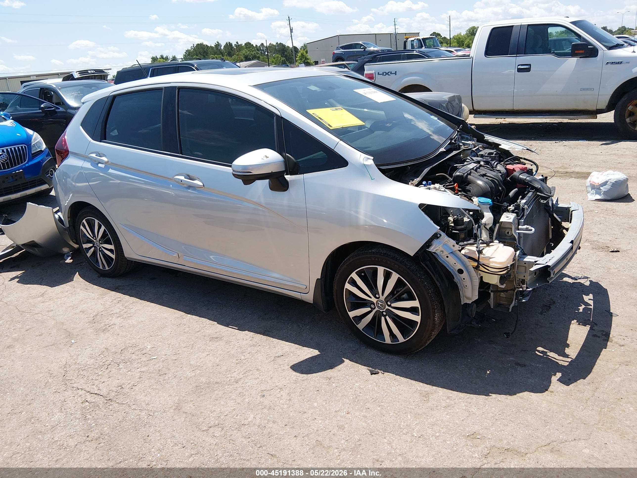 2015 Honda Fit Ex/ex-l Серебряный vin: 3HGGK5H84FM722692