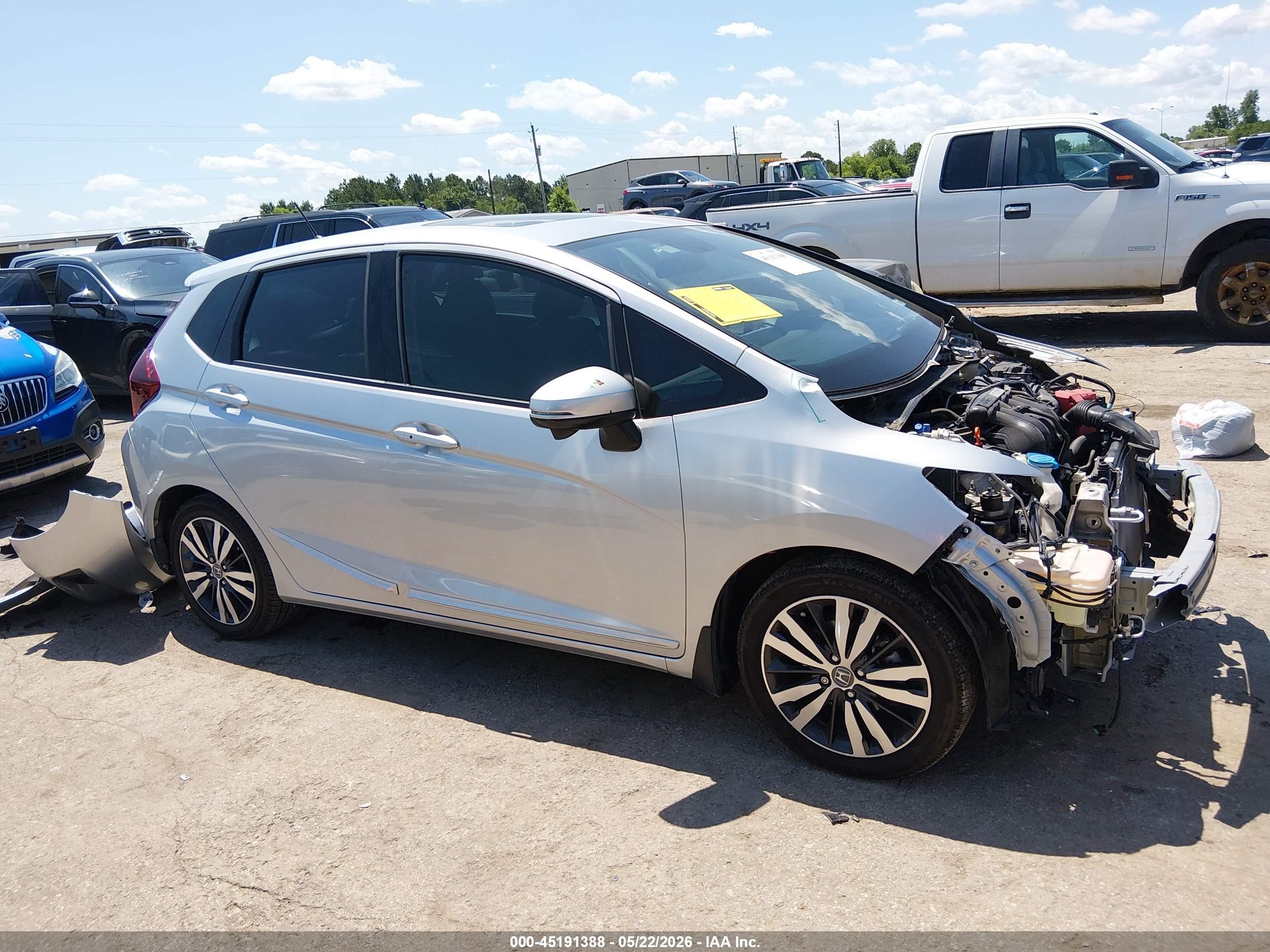 2015 Honda Fit Ex/ex-l Серебряный vin: 3HGGK5H84FM722692