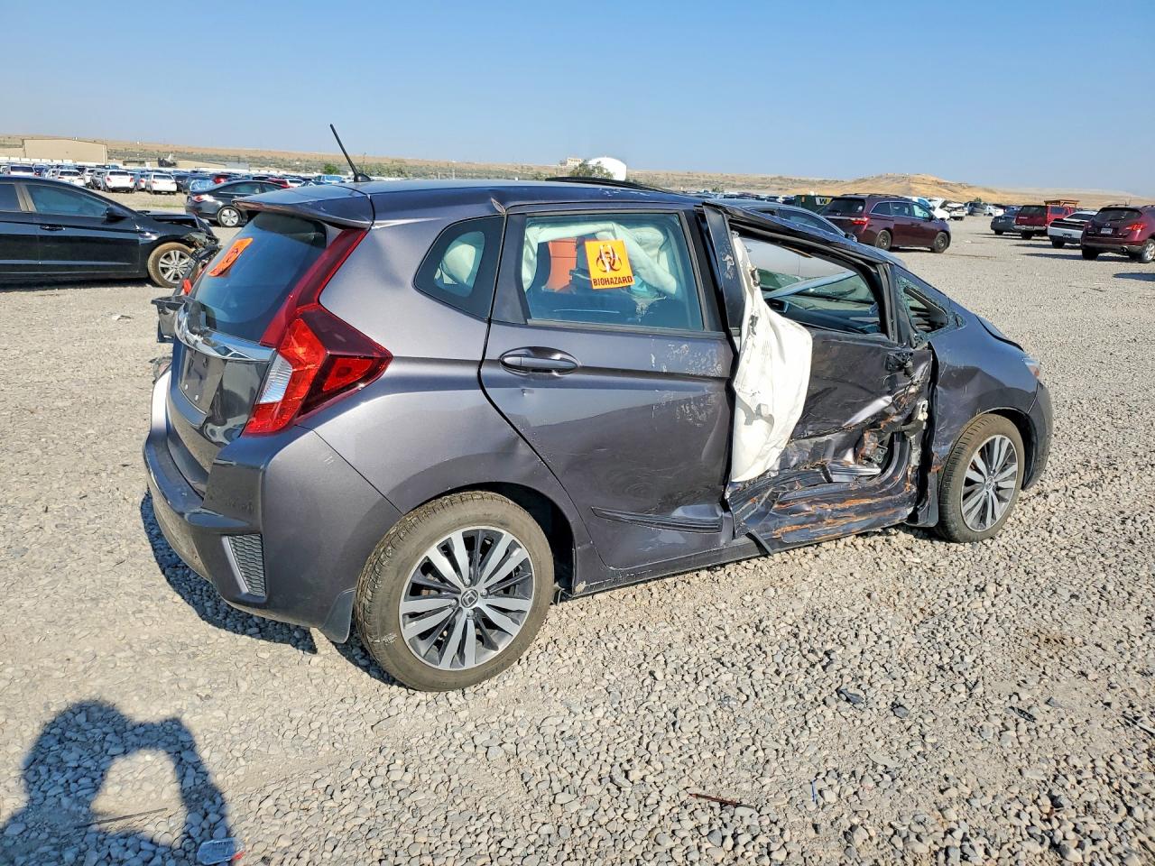 2015 Honda Fit Charcoal vin: 3HGGK5H84FM731571