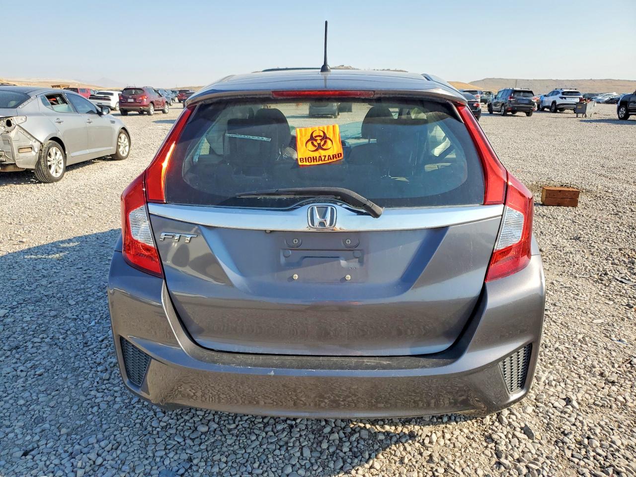 2015 Honda Fit Charcoal vin: 3HGGK5H84FM731571