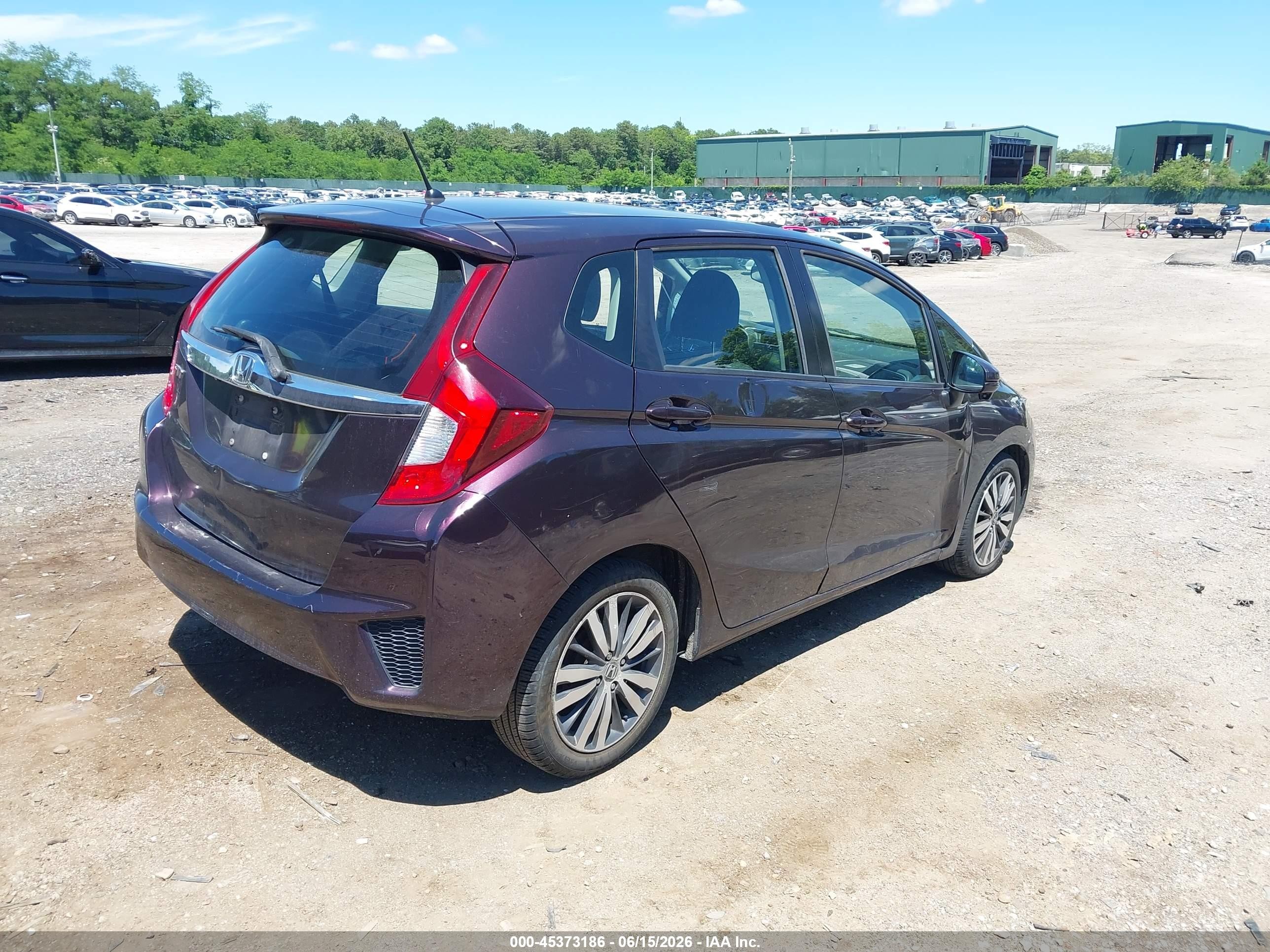 2015 Honda Fit Ex/ex-l Purple vin: 3HGGK5H84FM733112