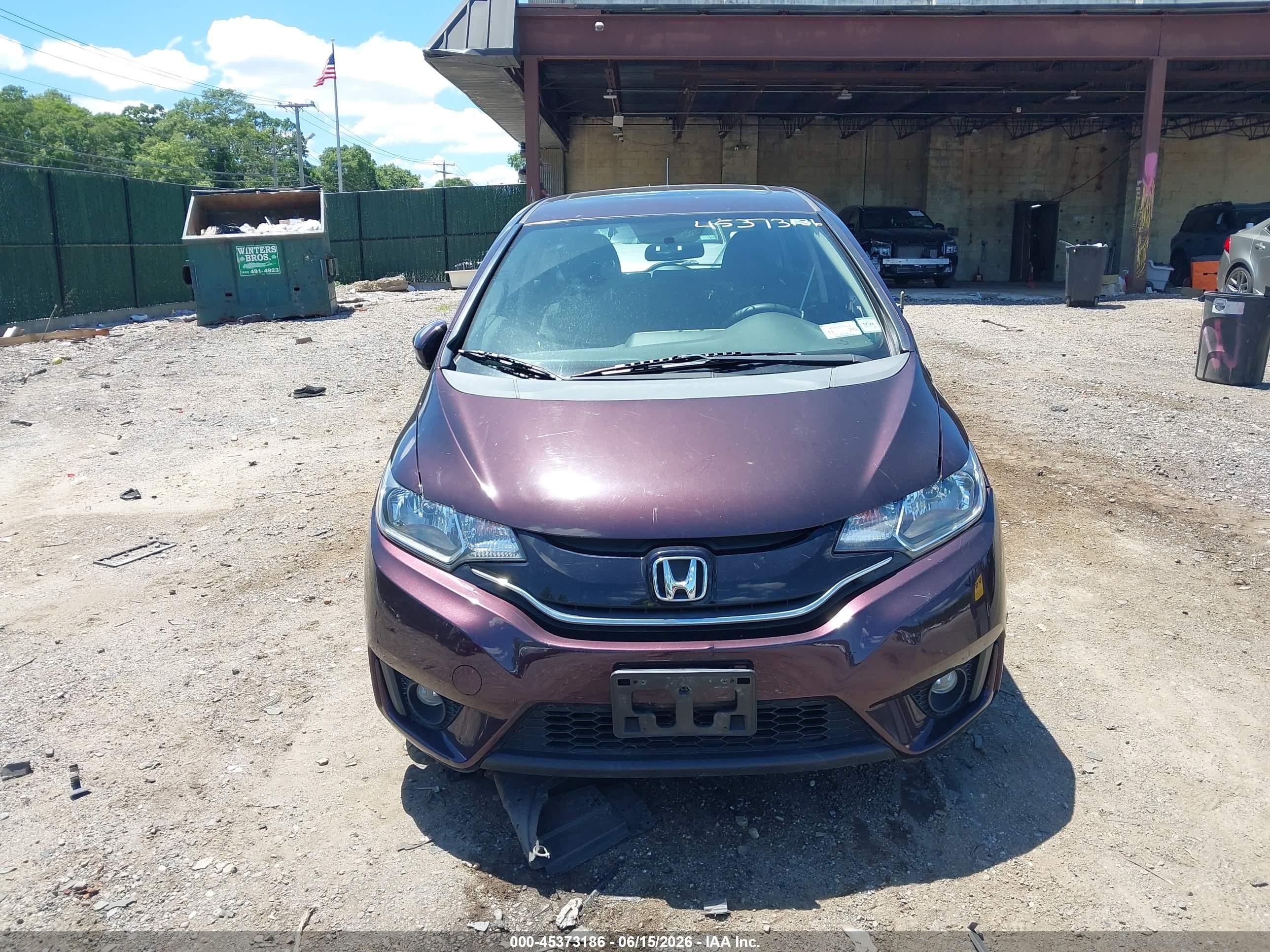 2015 Honda Fit Ex/ex-l Purple vin: 3HGGK5H84FM733112