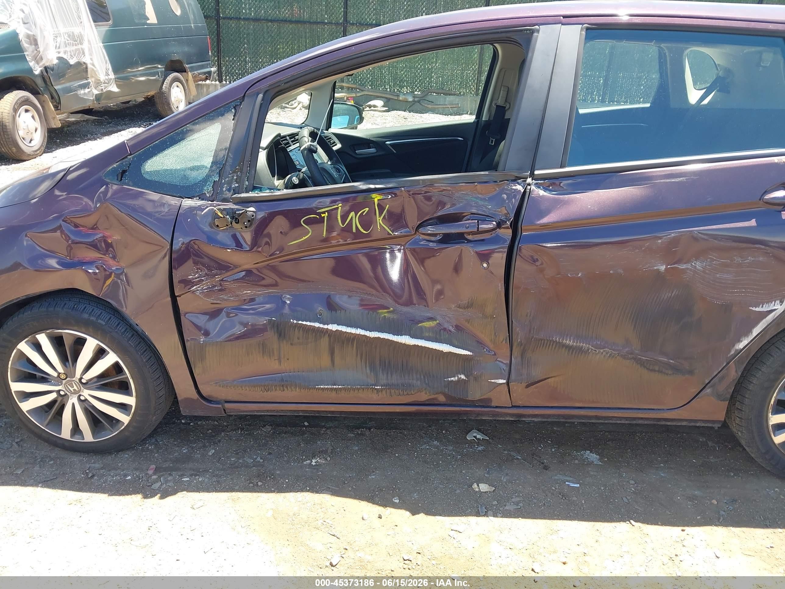 2015 Honda Fit Ex/ex-l Purple vin: 3HGGK5H84FM733112