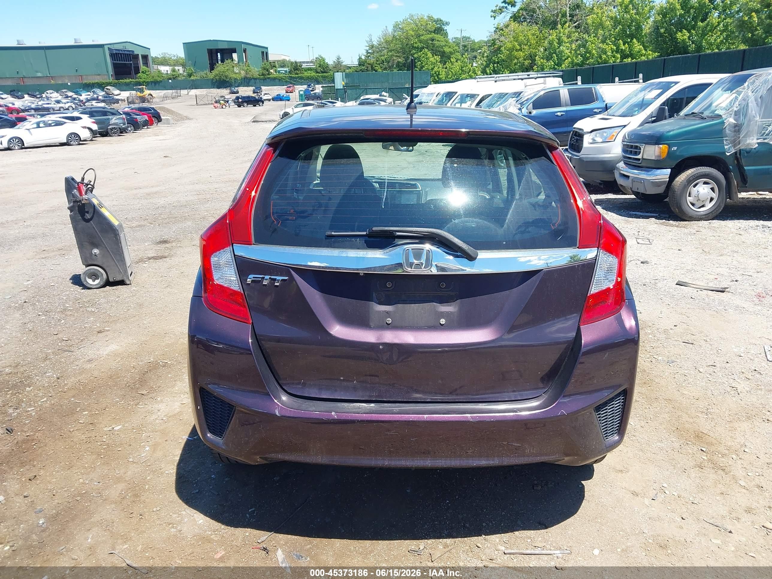 2015 Honda Fit Ex/ex-l Purple vin: 3HGGK5H84FM733112
