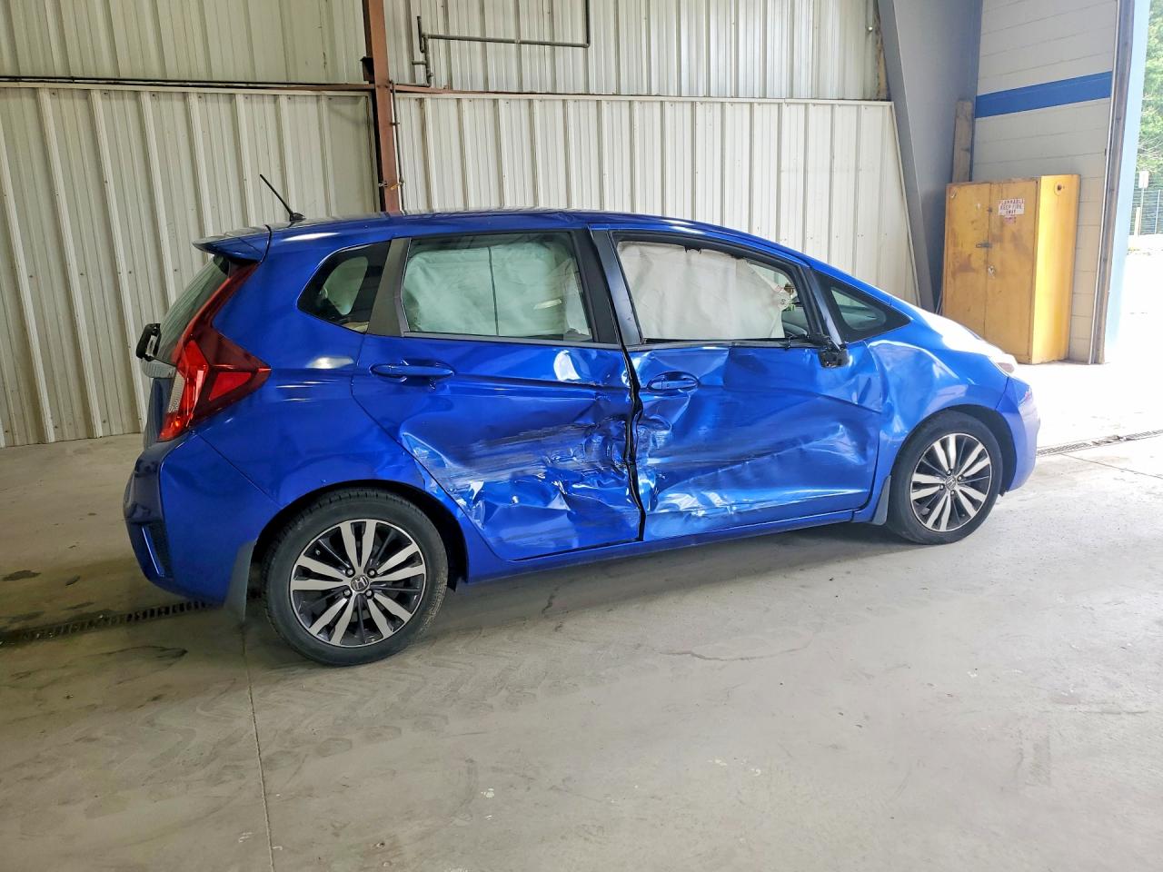 2015 Honda Fit Ex Blue vin: 3HGGK5H84FM749391
