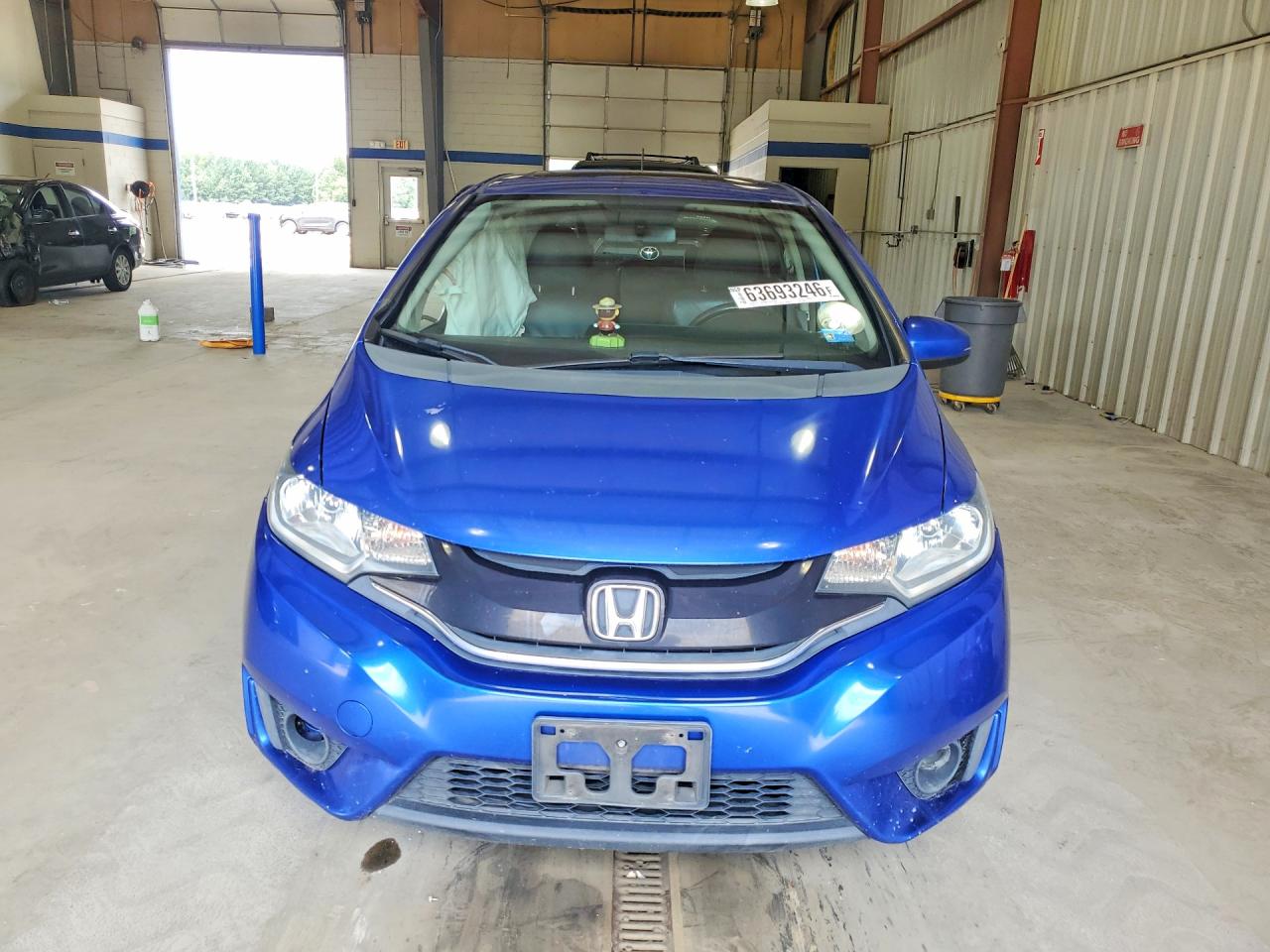 2015 Honda Fit Ex Blue vin: 3HGGK5H84FM749391