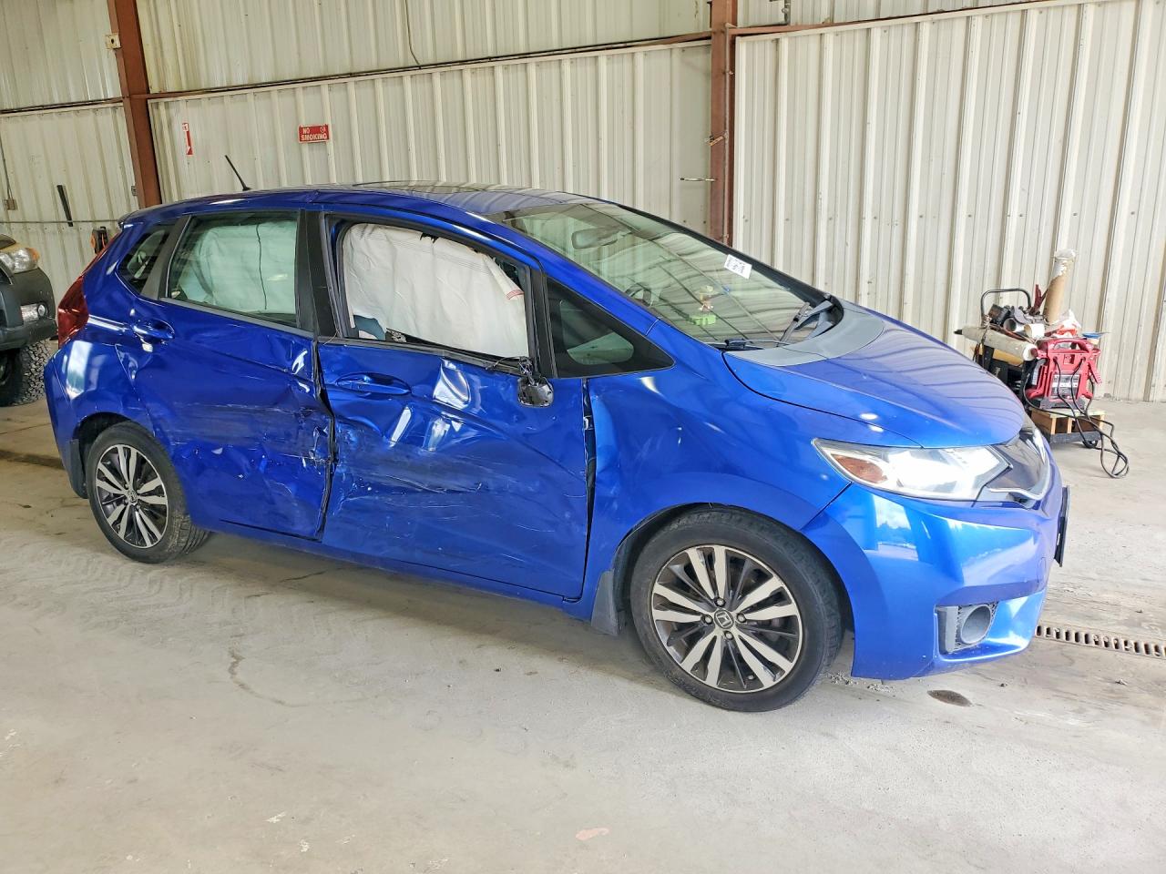 2015 Honda Fit Ex Blue vin: 3HGGK5H84FM749391