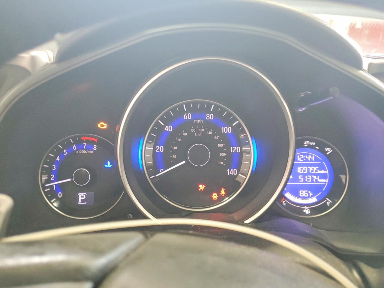 2015 Honda Fit Ex Blue vin: 3HGGK5H84FM749391