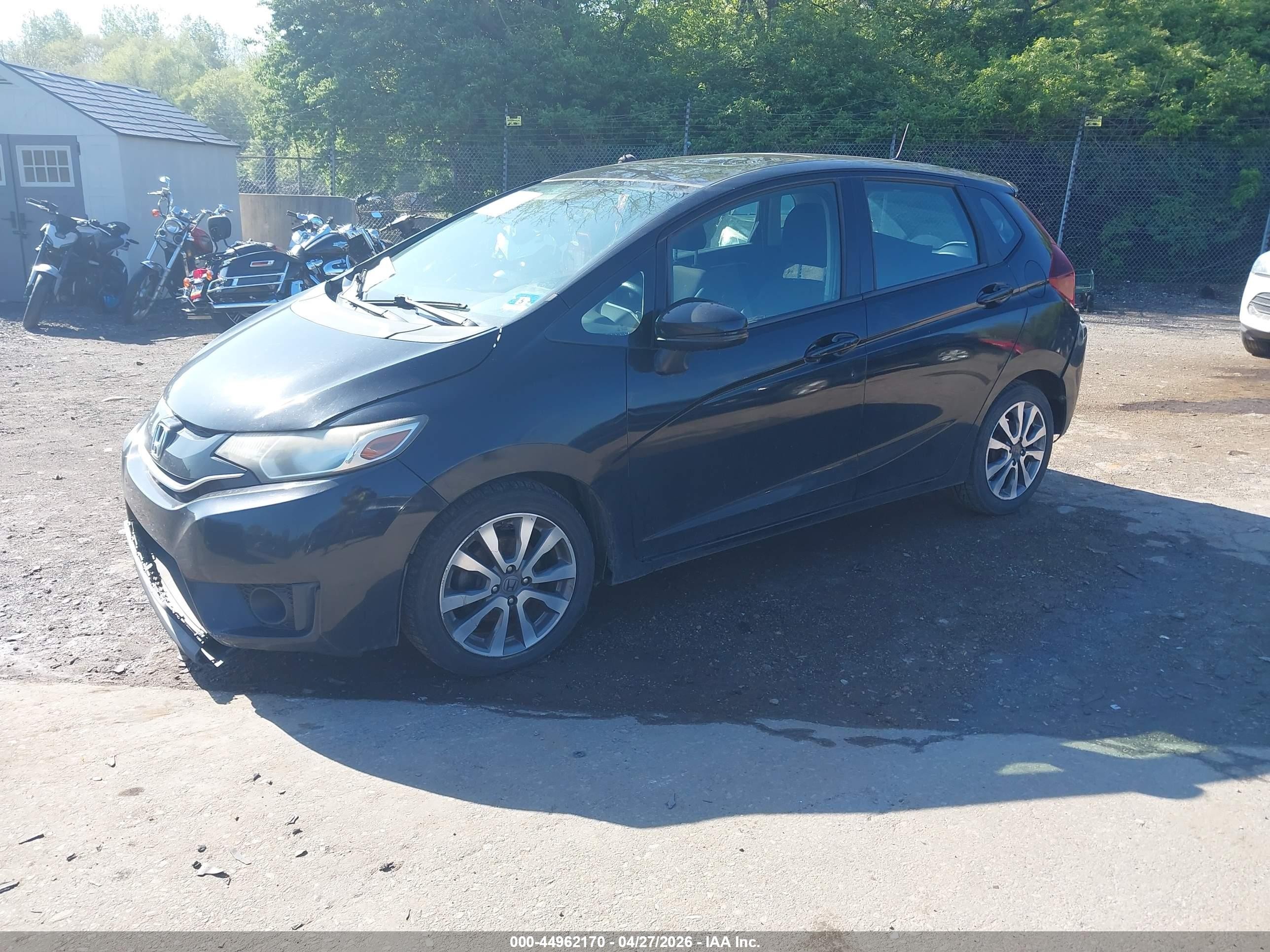 2015 Honda Fit Ex/ex-l Черный vin: 3HGGK5H84FM749777