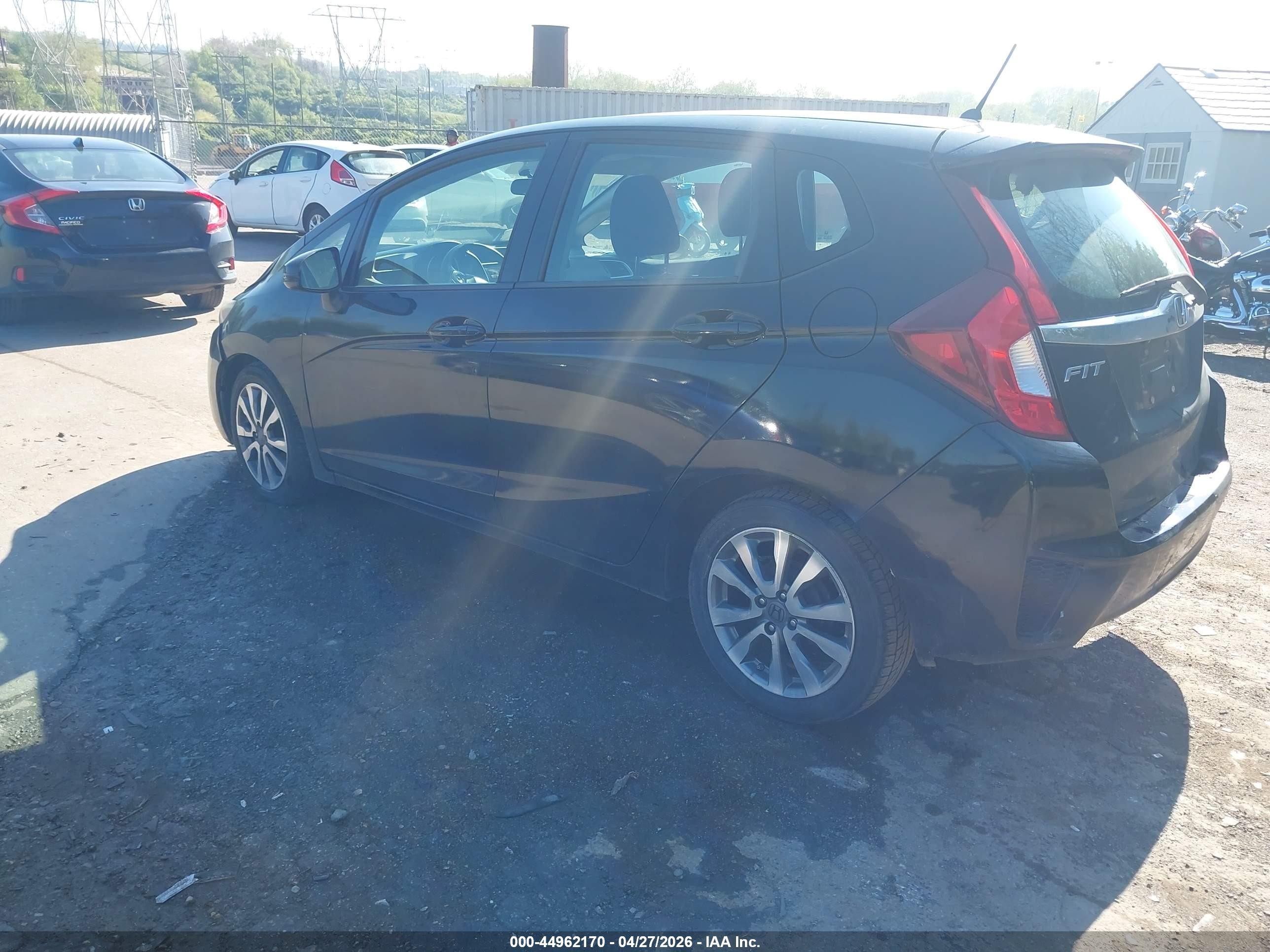 2015 Honda Fit Ex/ex-l Черный vin: 3HGGK5H84FM749777
