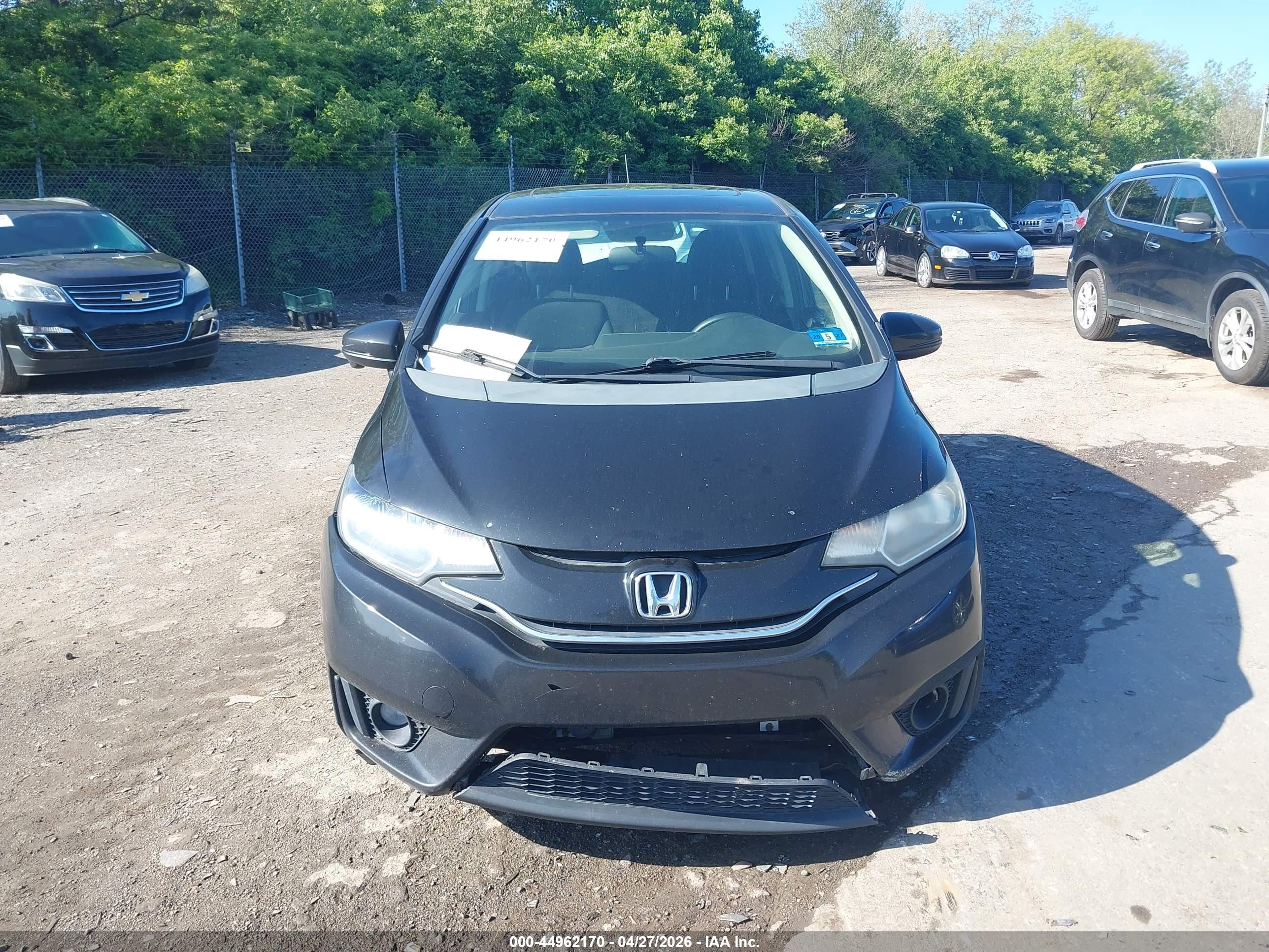 2015 Honda Fit Ex/ex-l Черный vin: 3HGGK5H84FM749777