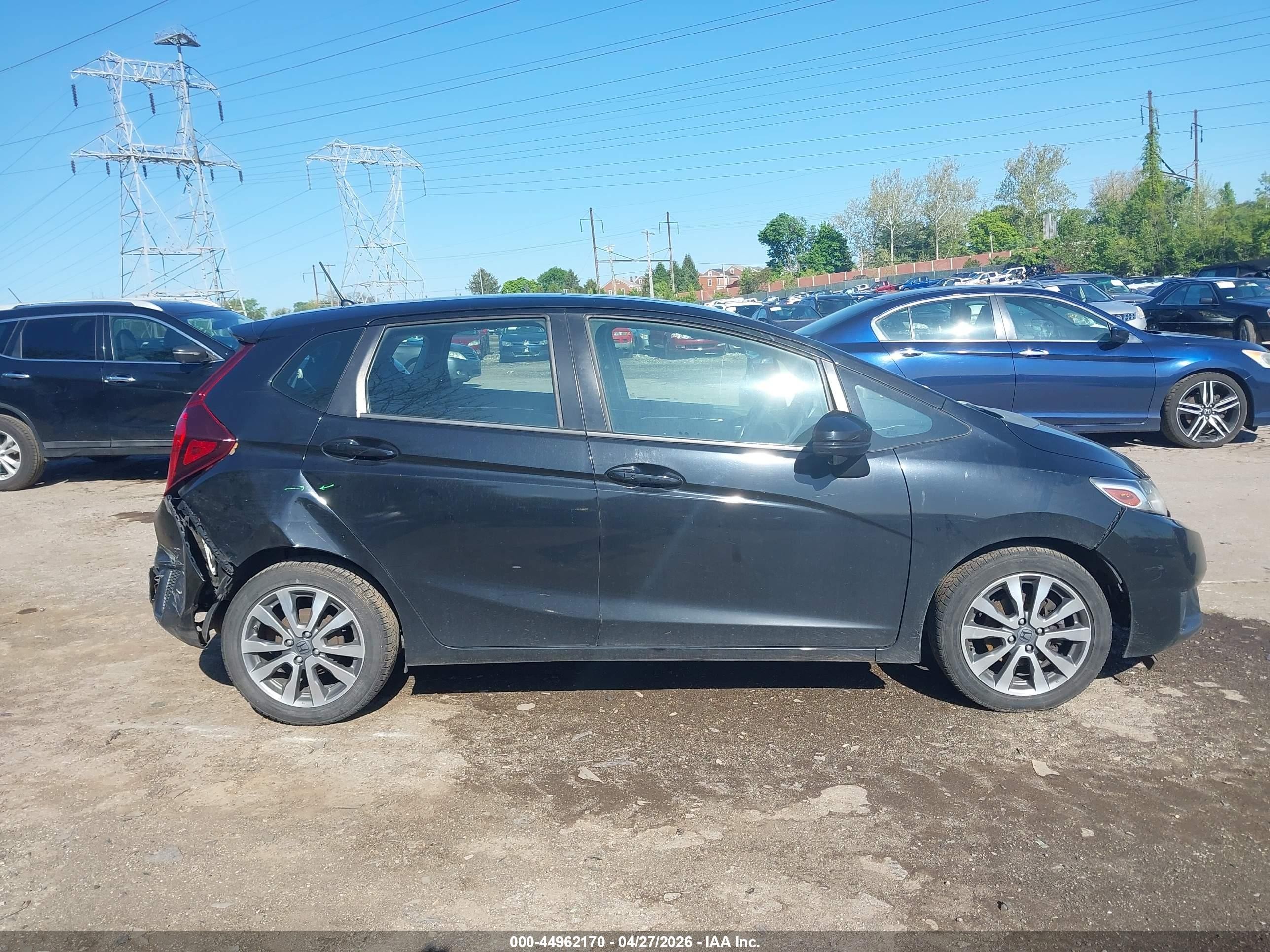 2015 Honda Fit Ex/ex-l Черный vin: 3HGGK5H84FM749777