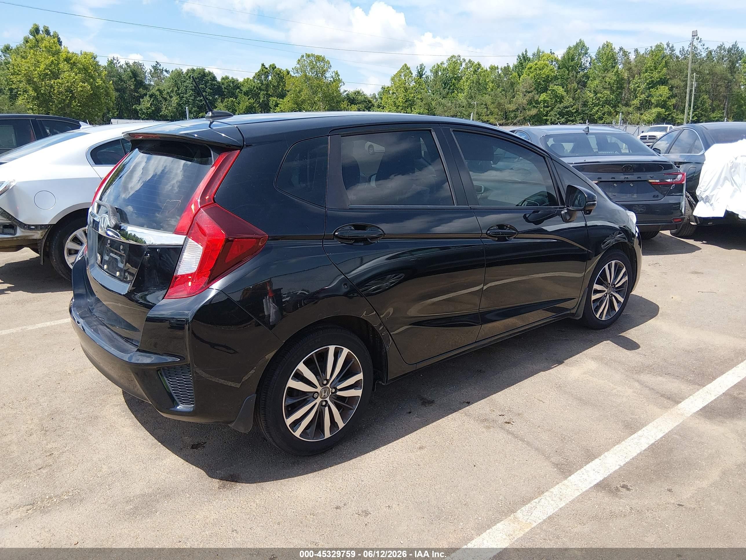 2015 Honda Fit Ex/ex-l Black vin: 3HGGK5H84FM750847