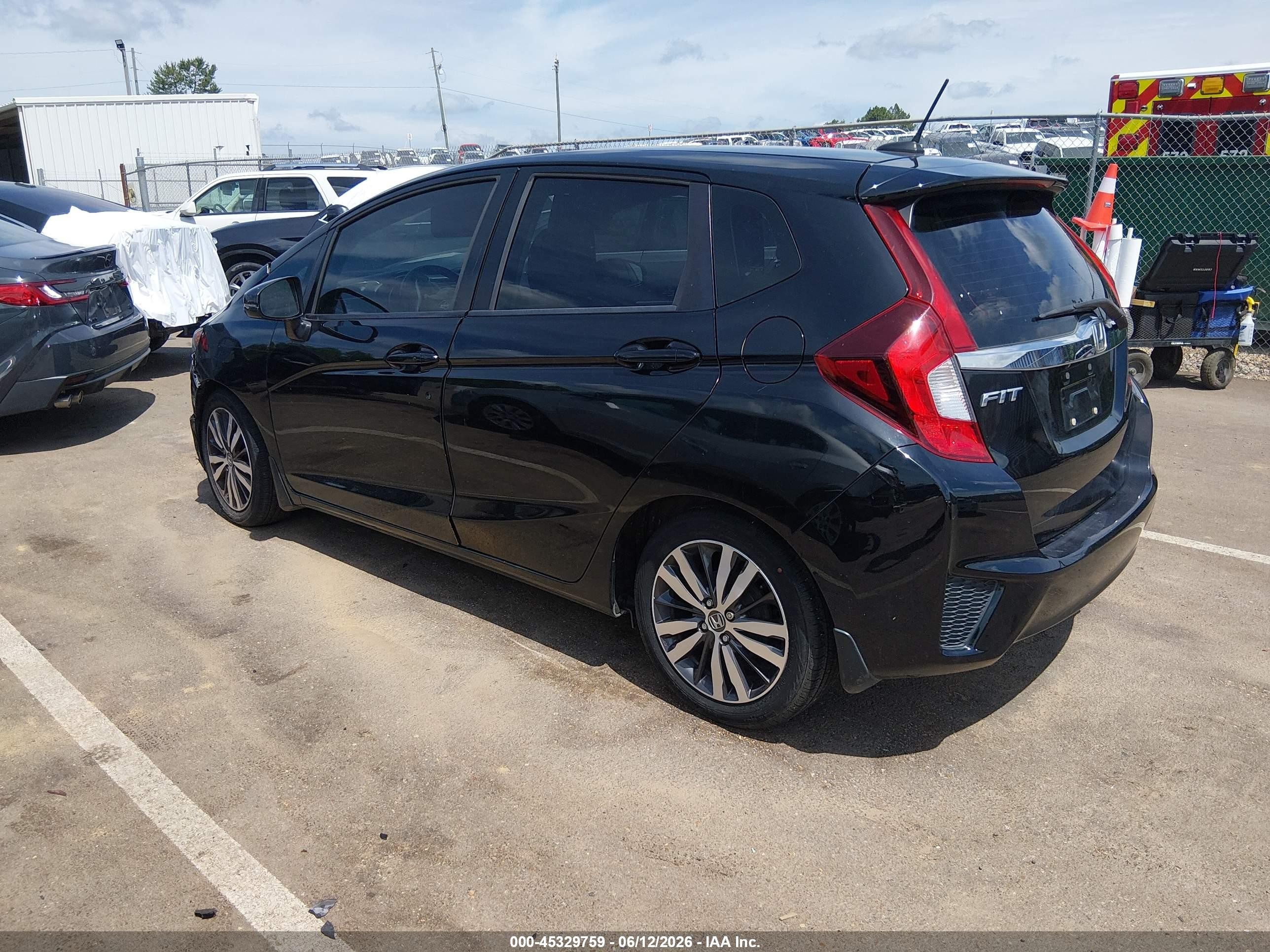 2015 Honda Fit Ex/ex-l Black vin: 3HGGK5H84FM750847