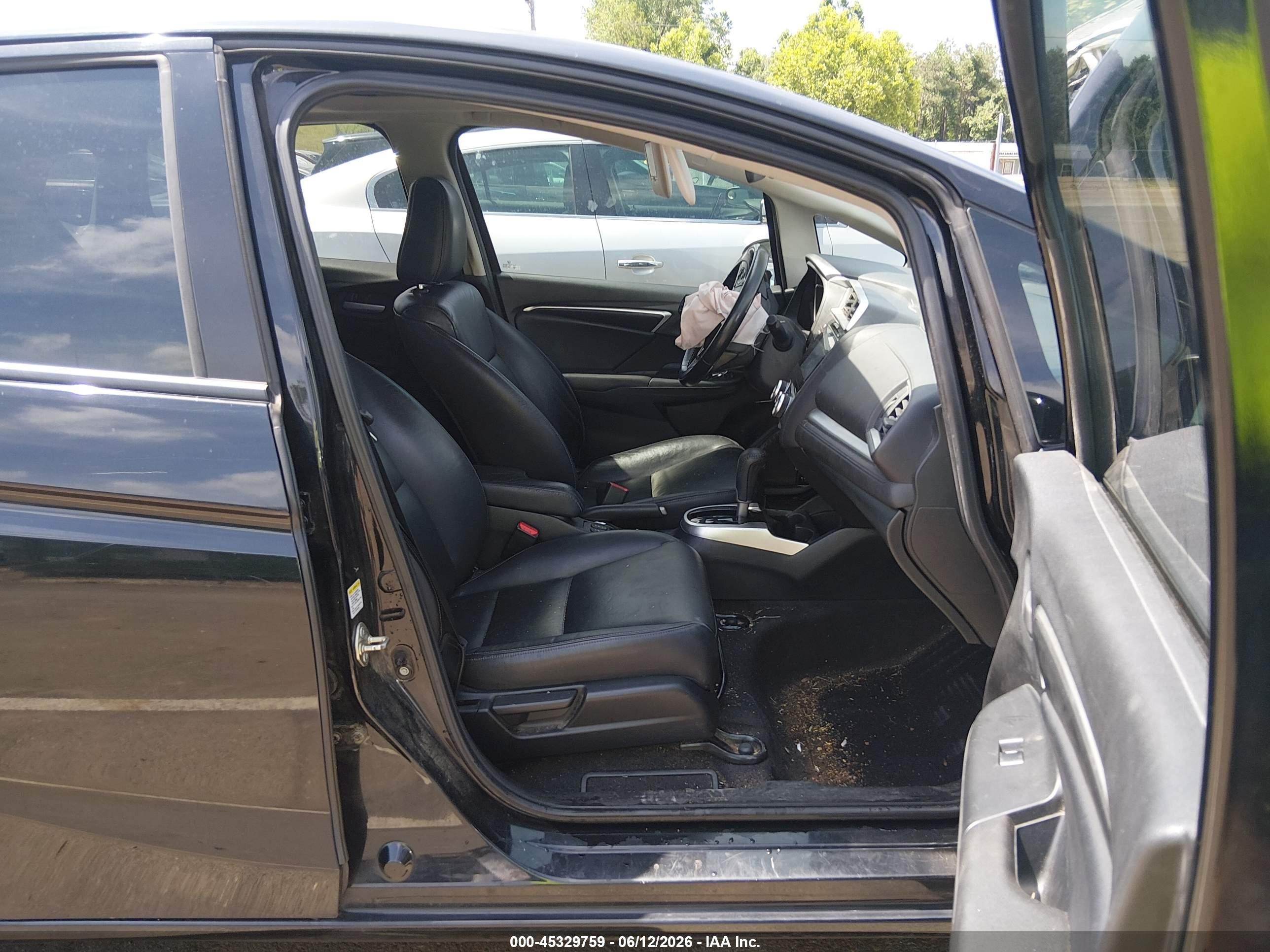2015 Honda Fit Ex/ex-l Black vin: 3HGGK5H84FM750847