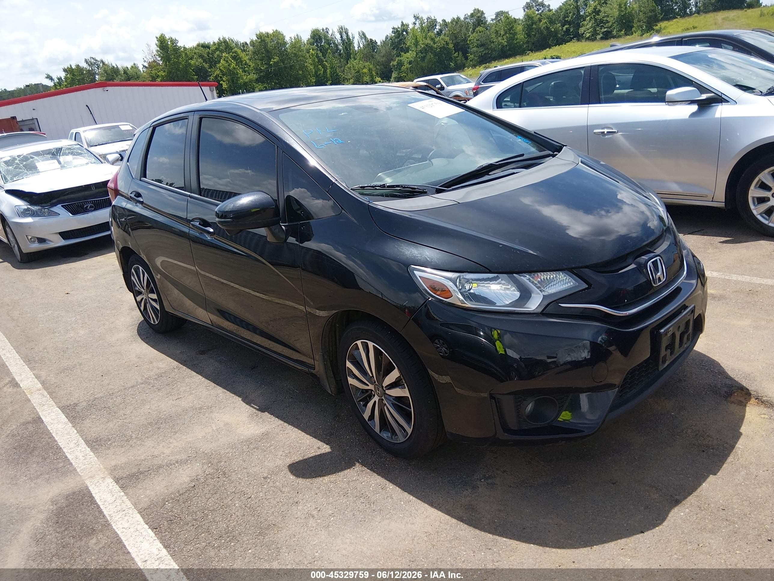 2015 Honda Fit Ex/ex-l Black vin: 3HGGK5H84FM750847
