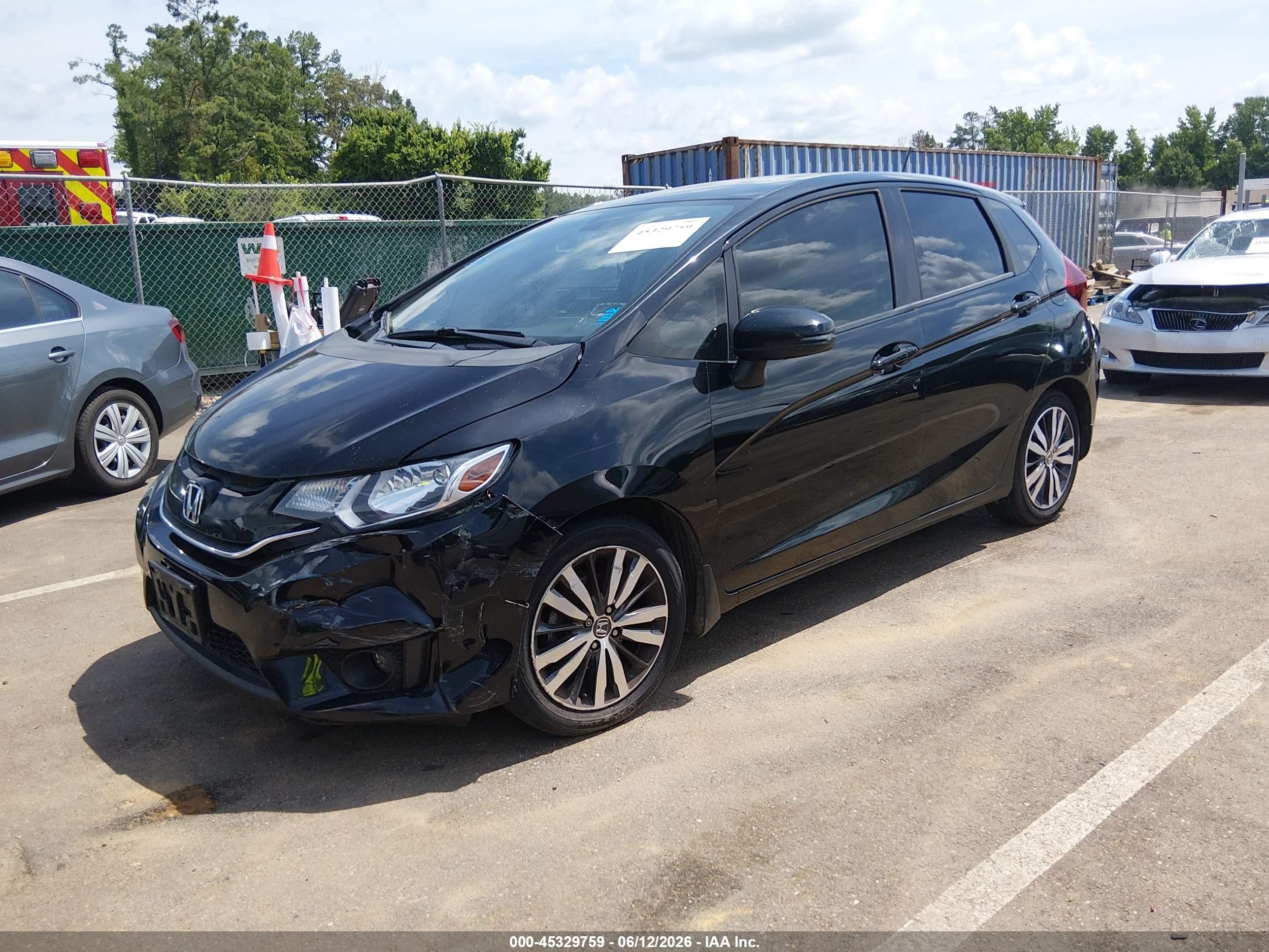 2015 Honda Fit Ex/ex-l Black vin: 3HGGK5H84FM750847