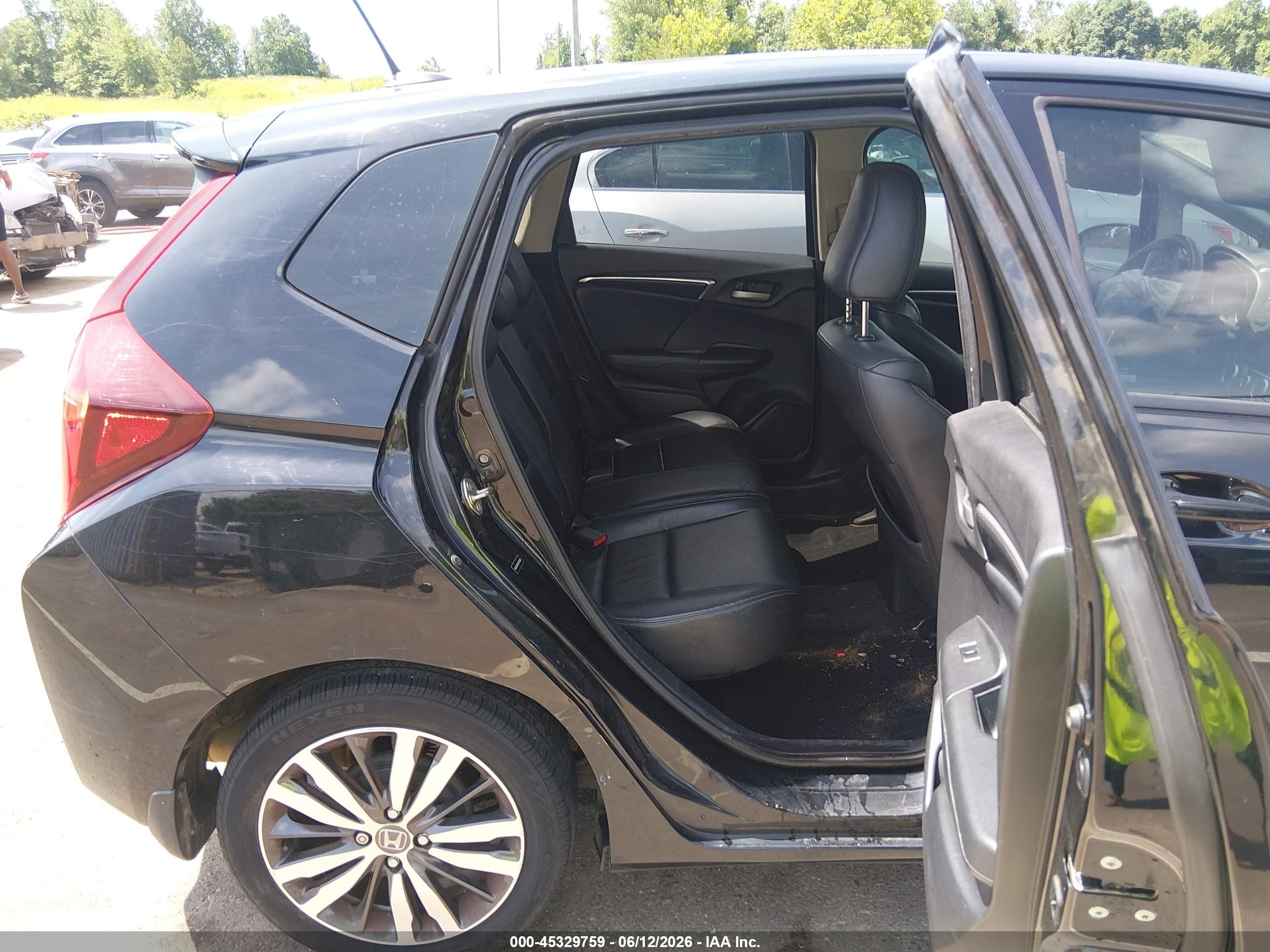 2015 Honda Fit Ex/ex-l Black vin: 3HGGK5H84FM750847
