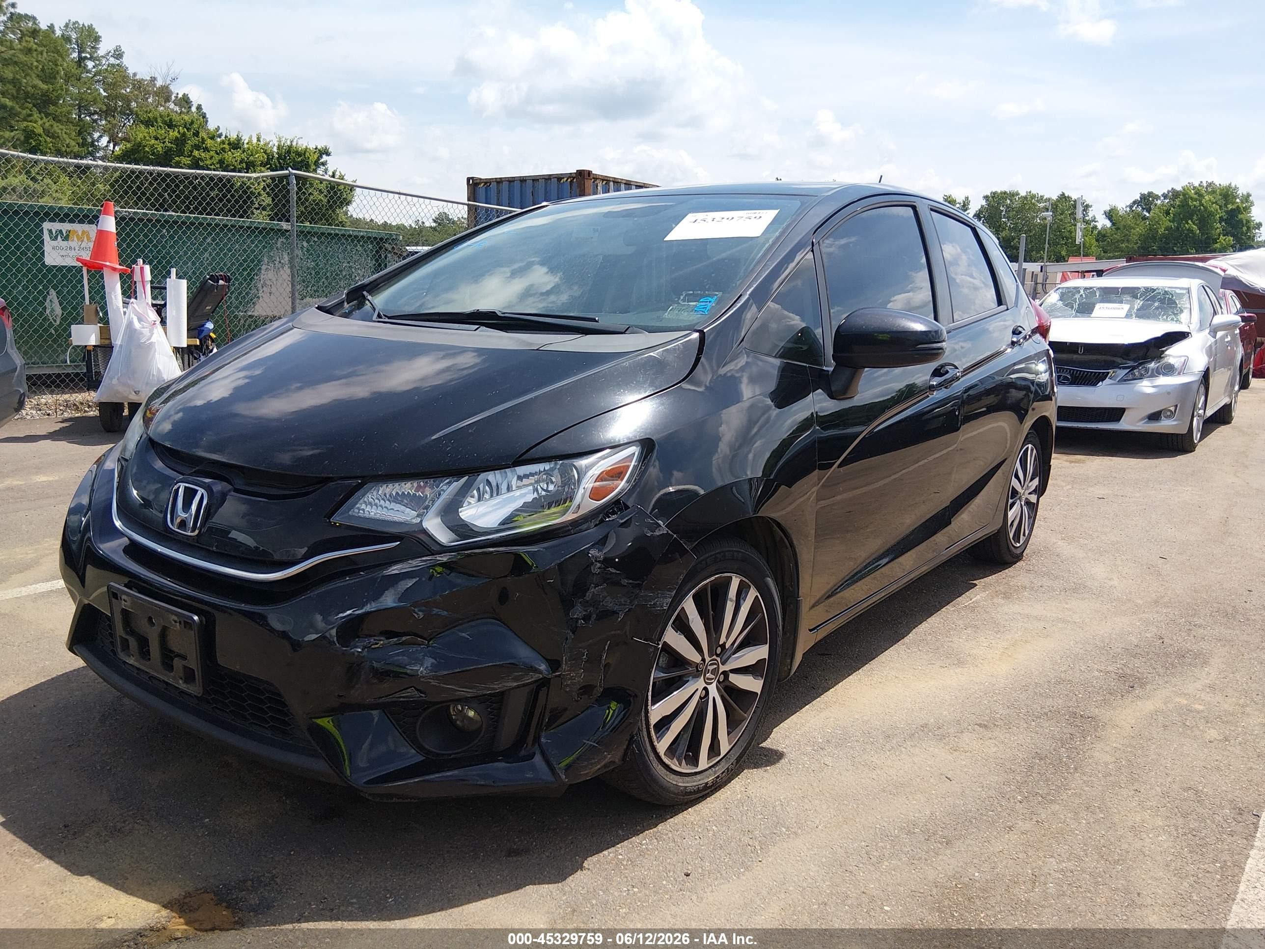 2015 Honda Fit Ex/ex-l Black vin: 3HGGK5H84FM750847