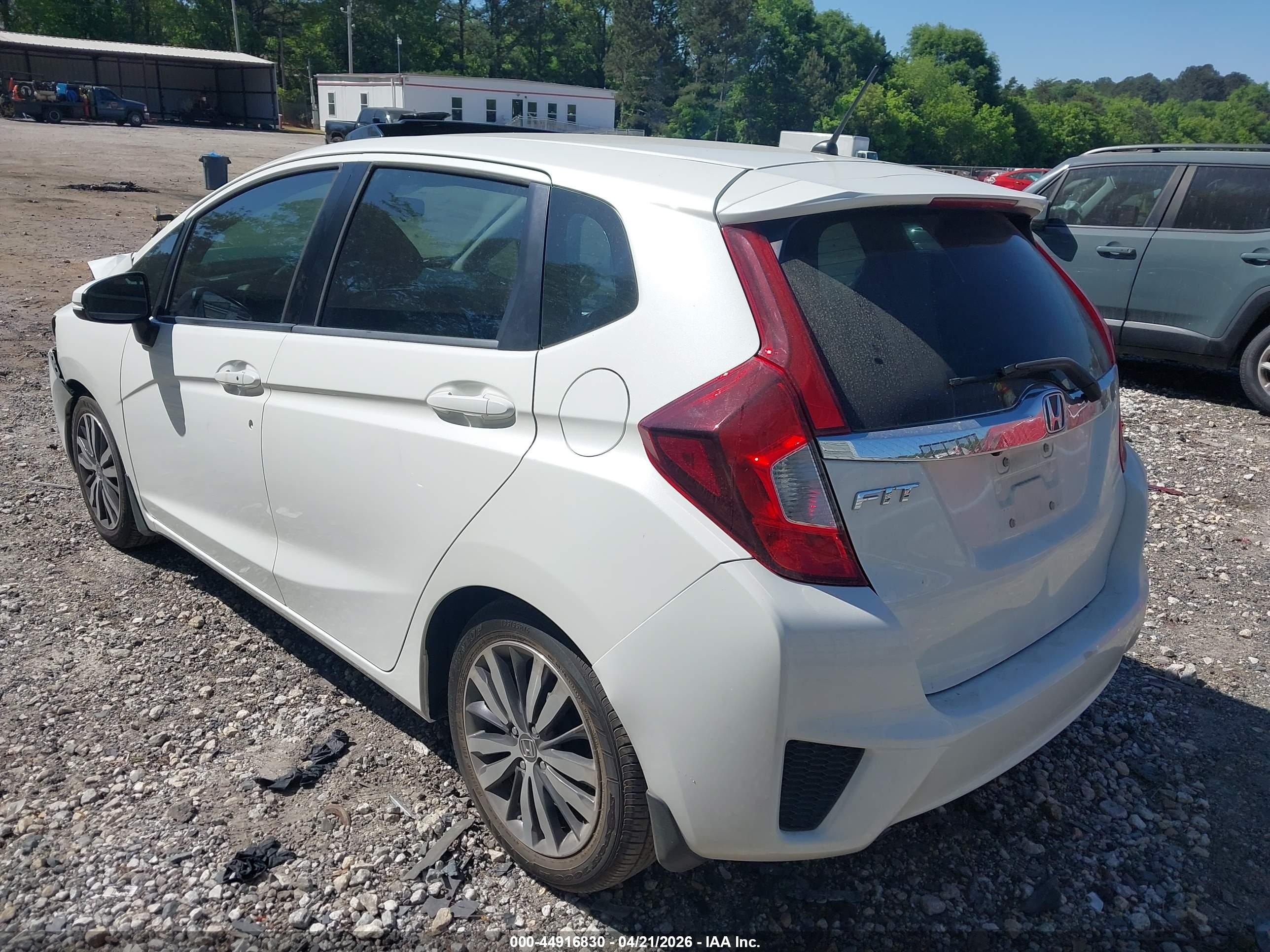 2015 Honda Fit Ex/ex-l Белый vin: 3HGGK5H84FM752159