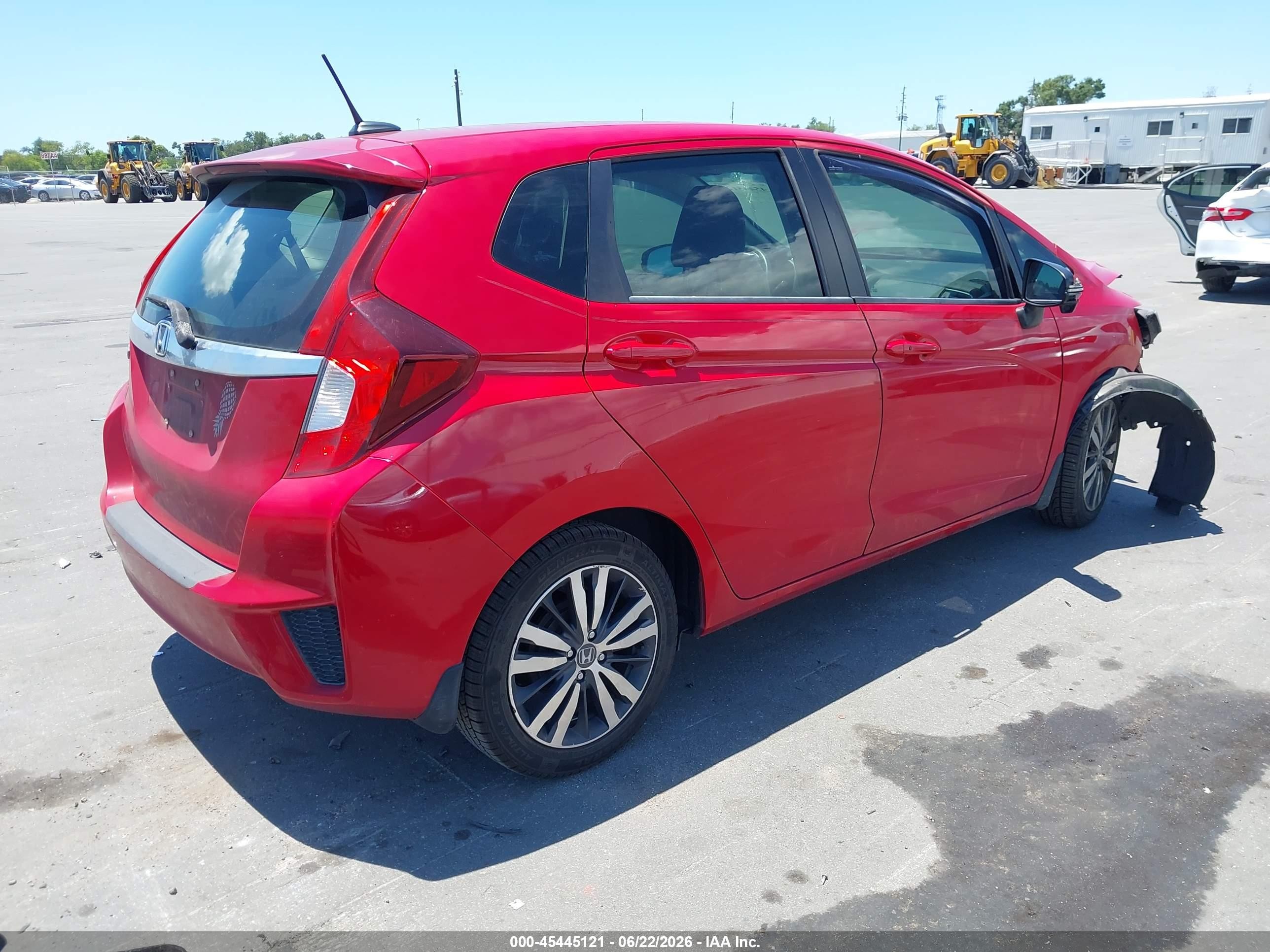 2015 Honda Fit Ex/ex-l Red vin: 3HGGK5H84FM755319
