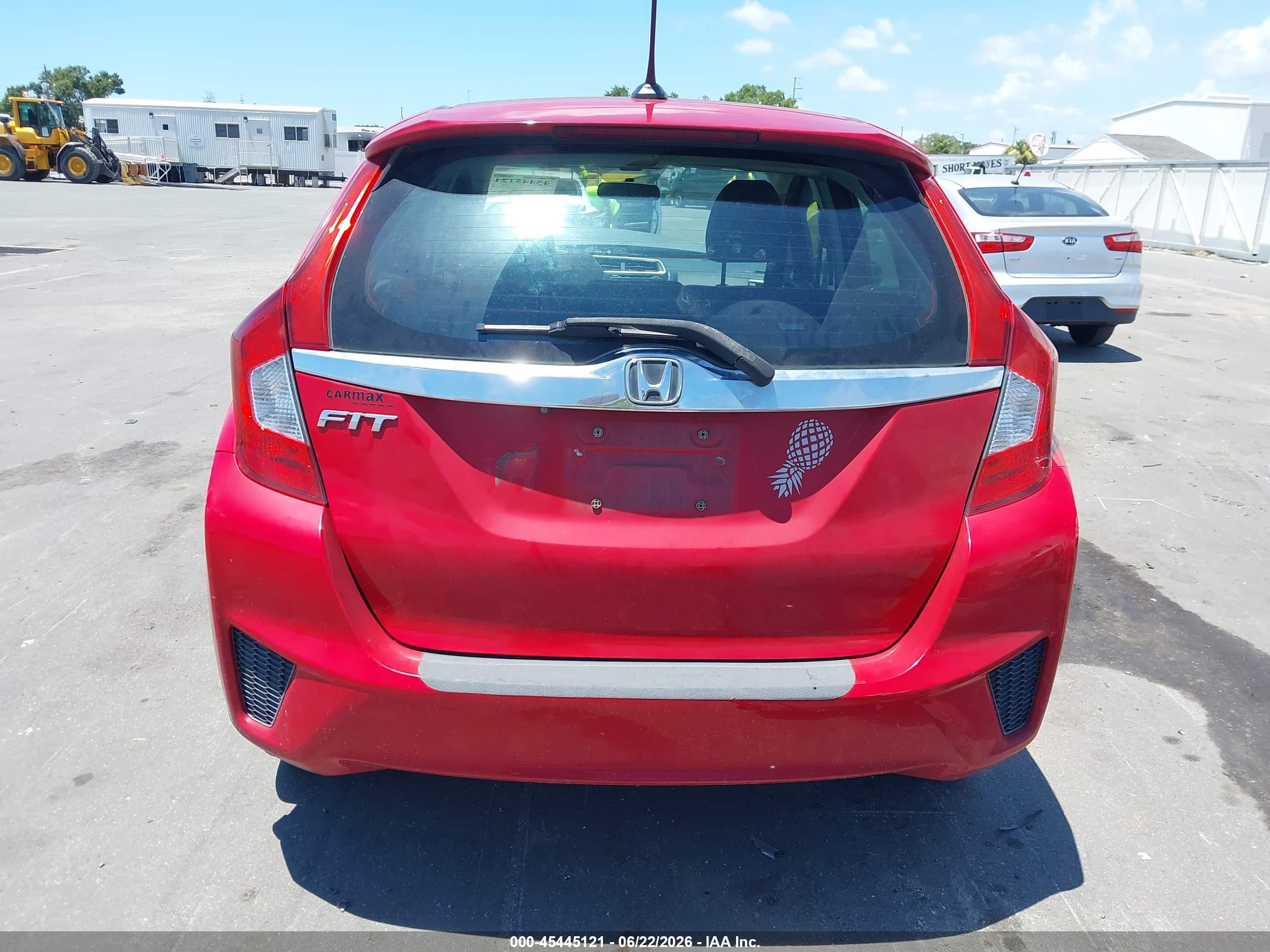 2015 Honda Fit Ex/ex-l Red vin: 3HGGK5H84FM755319