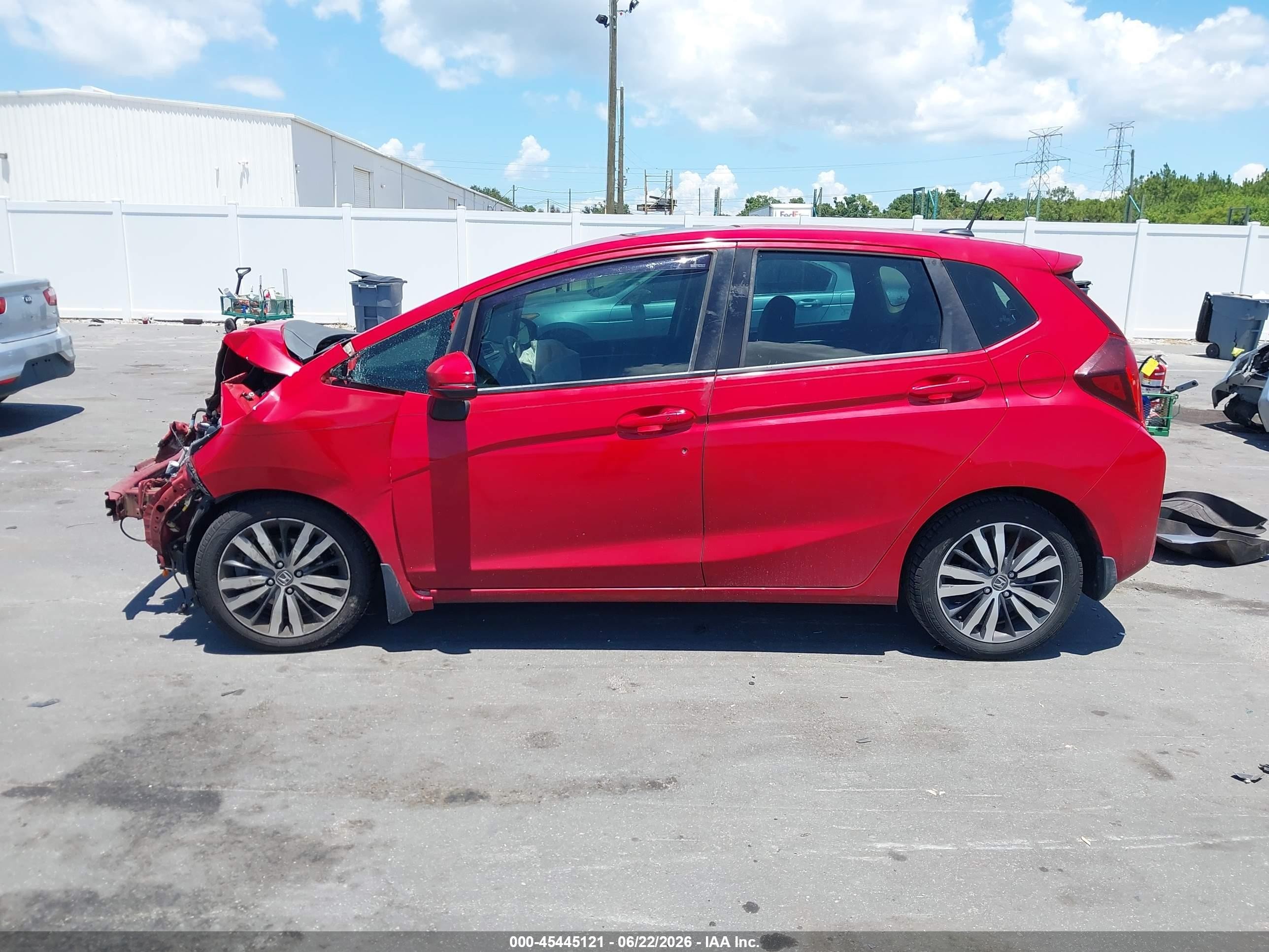 2015 Honda Fit Ex/ex-l Red vin: 3HGGK5H84FM755319