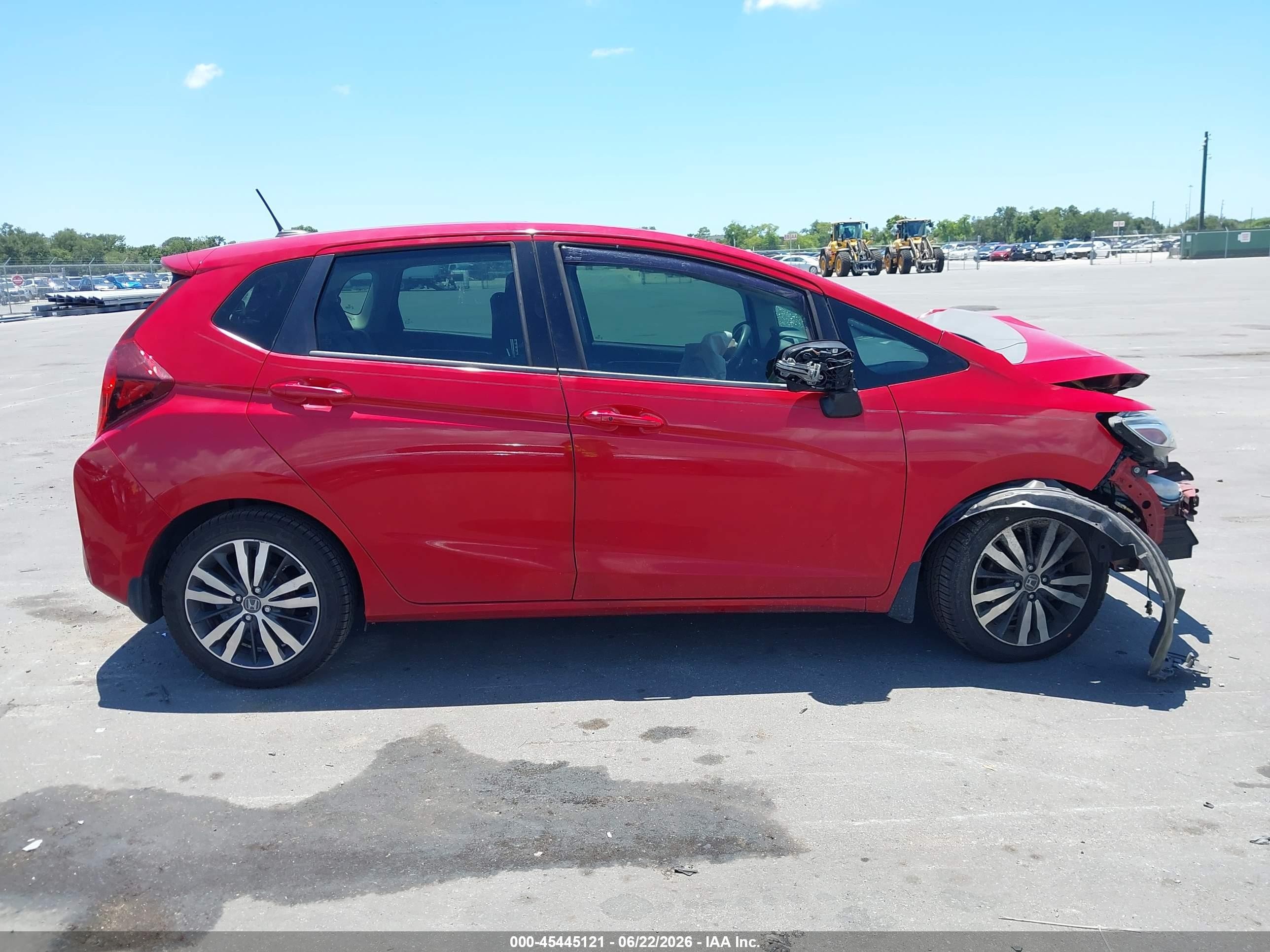 2015 Honda Fit Ex/ex-l Red vin: 3HGGK5H84FM755319