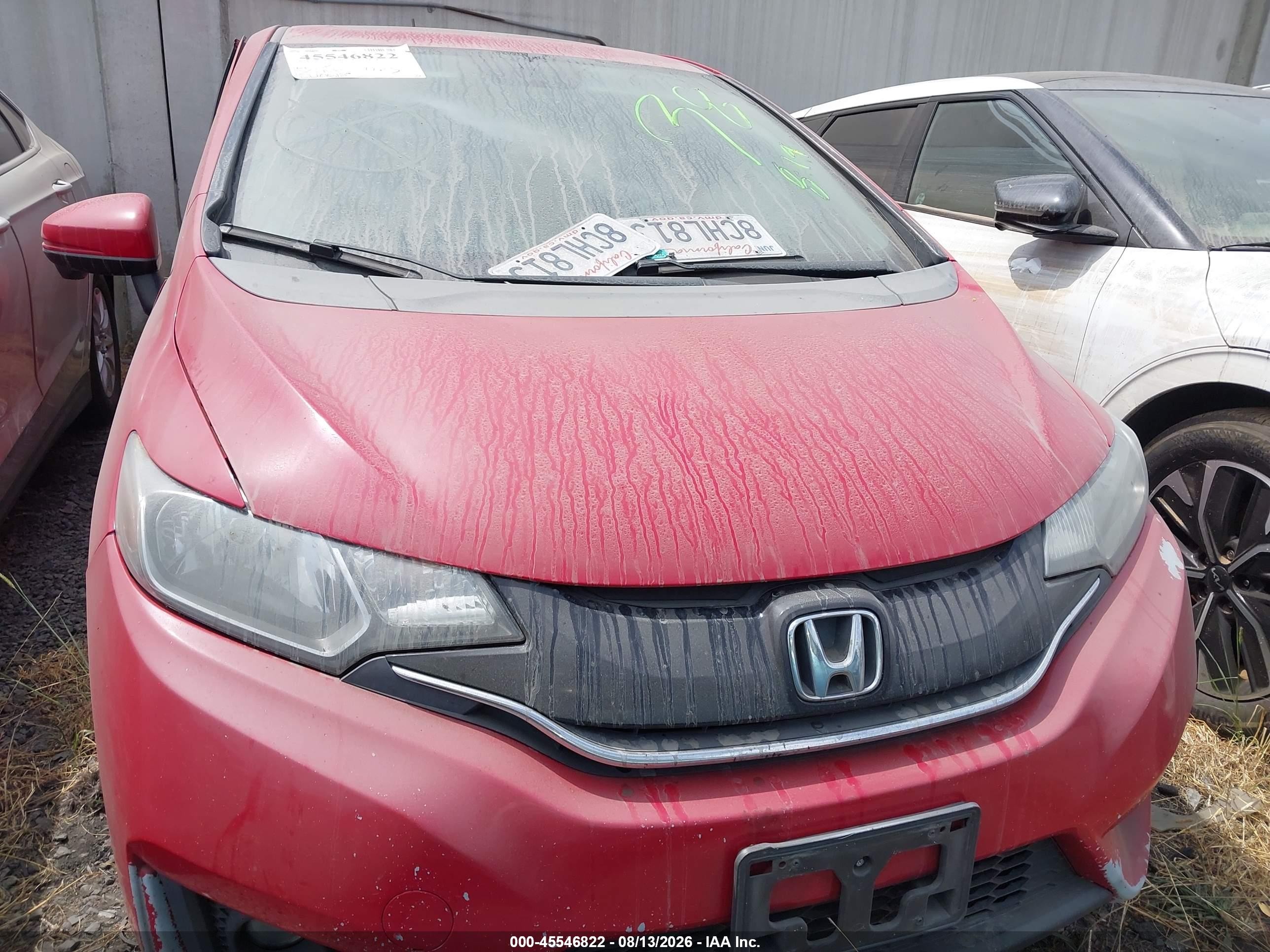 2015 Honda Fit Ex/ex-l Red vin: 3HGGK5H84FM759354