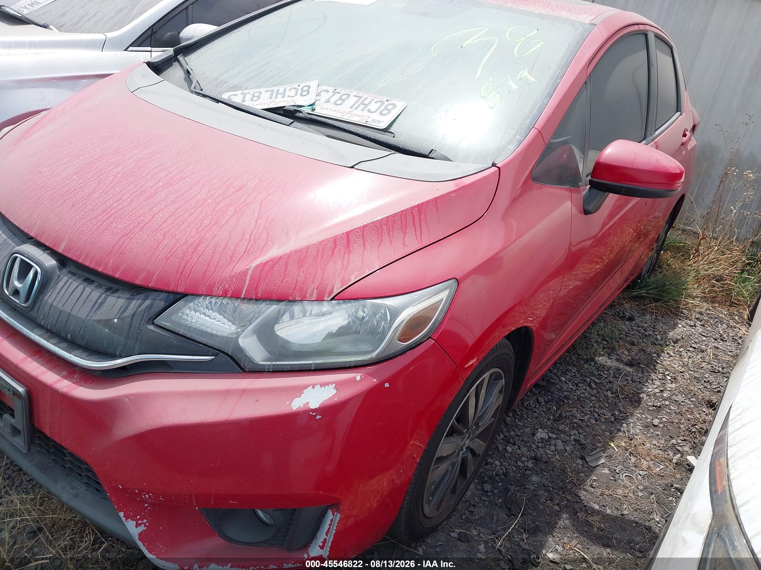 2015 Honda Fit Ex/ex-l Red vin: 3HGGK5H84FM759354