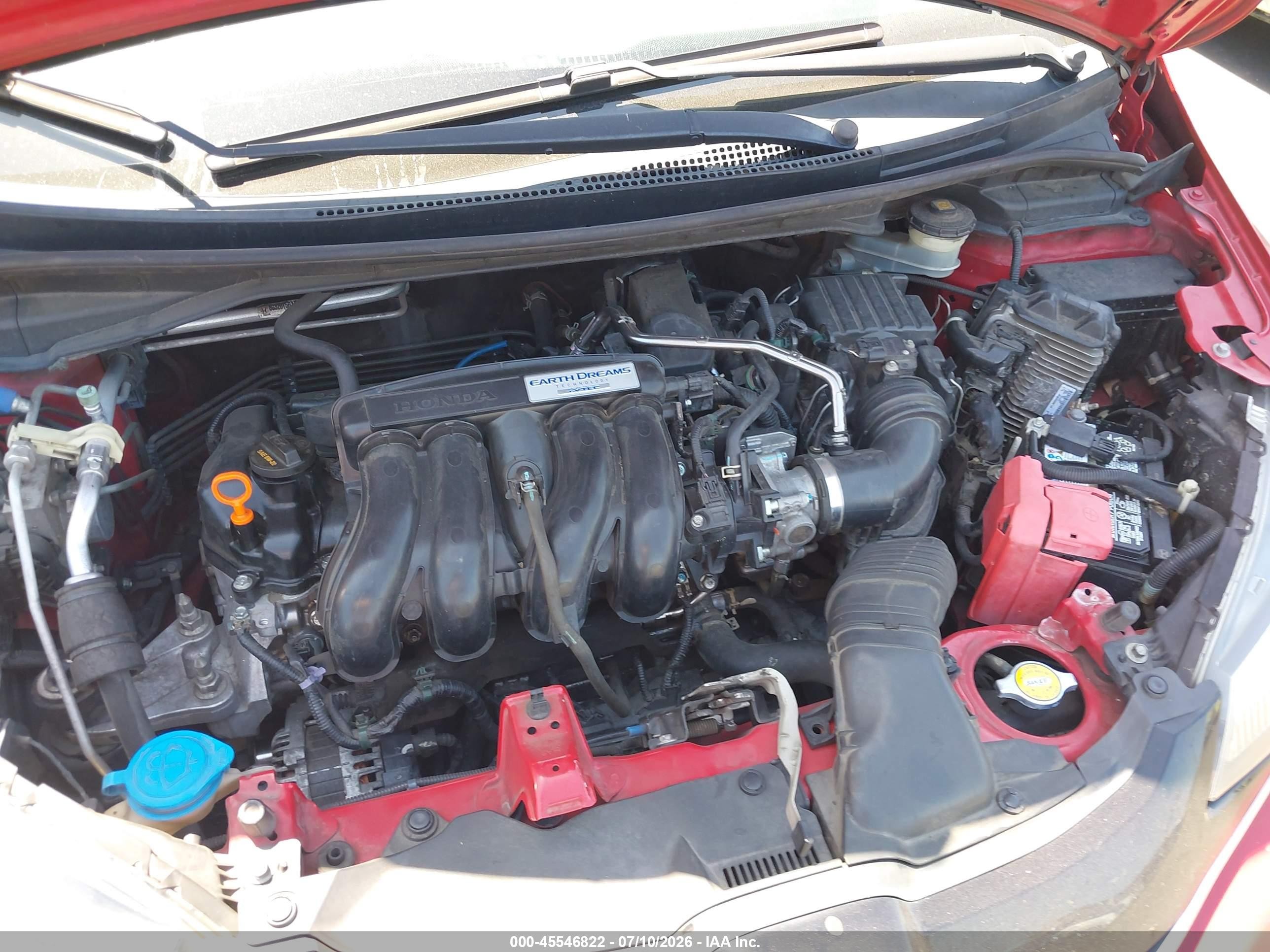2015 Honda Fit Ex/ex-l Red vin: 3HGGK5H84FM759354