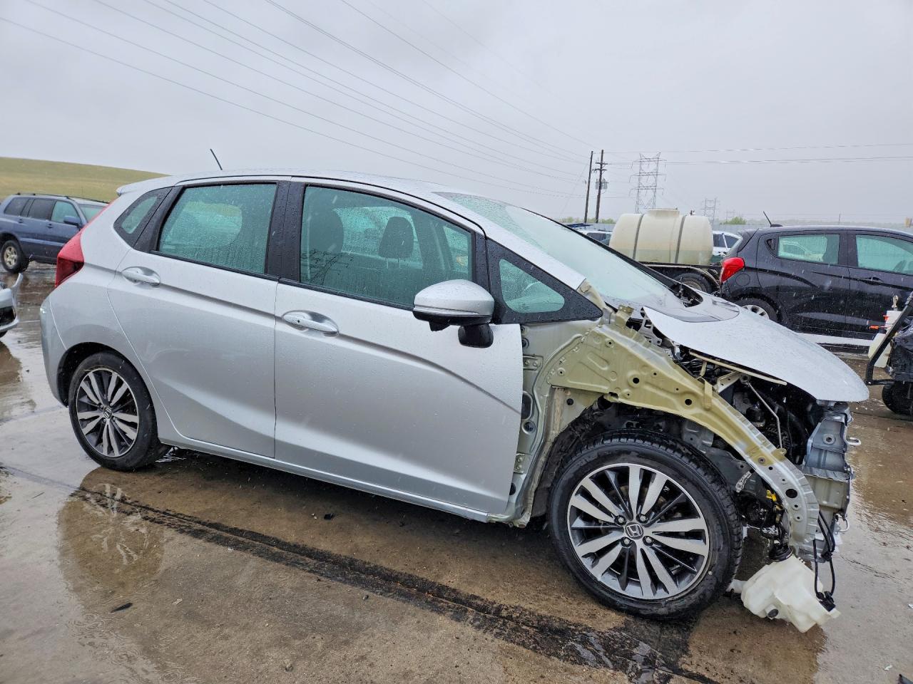 2015 Honda Fit Ex Silver vin: 3HGGK5H84FM759807