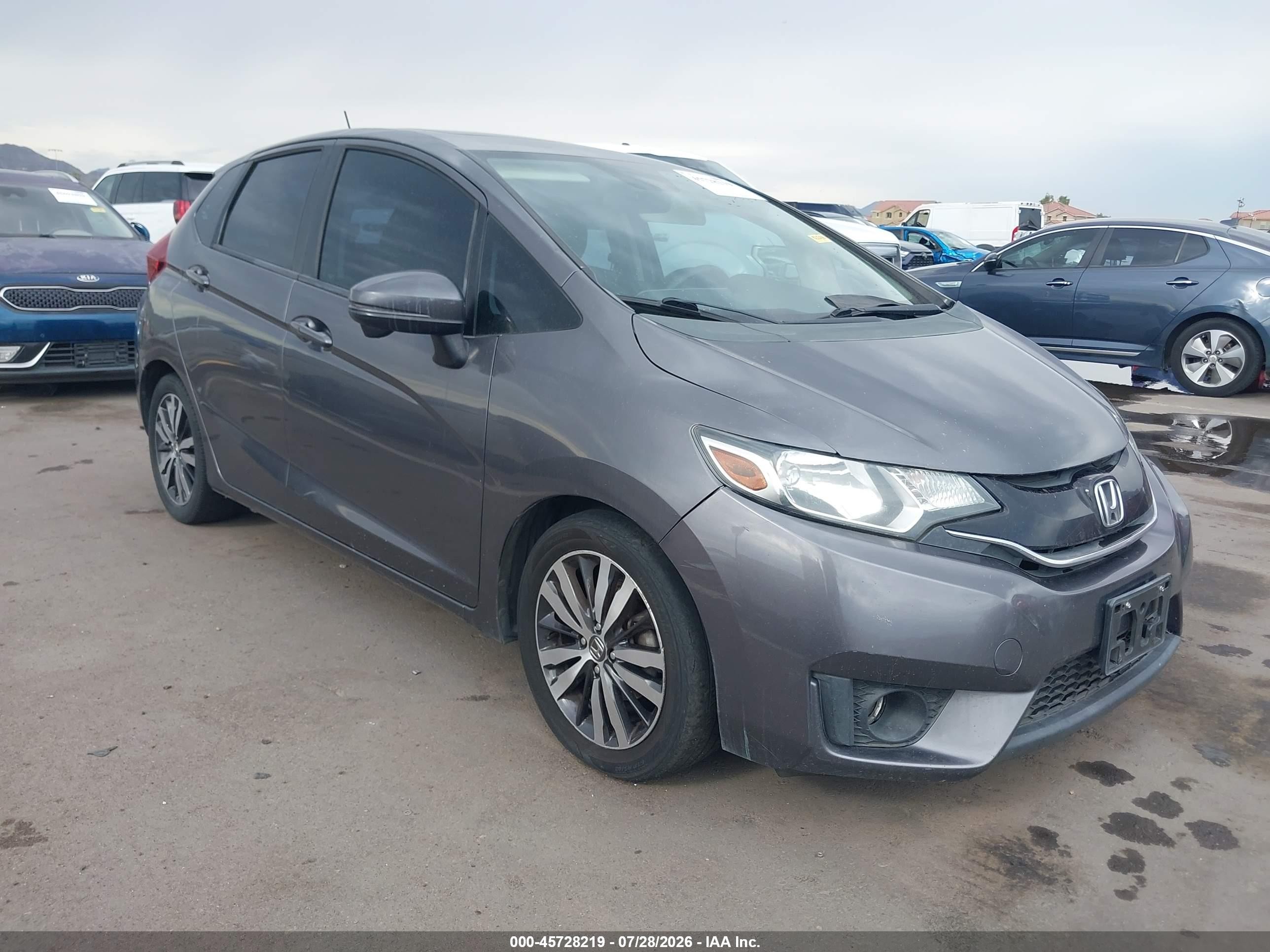 2015 Honda Fit Ex/ex-l Gray vin: 3HGGK5H84FM770953